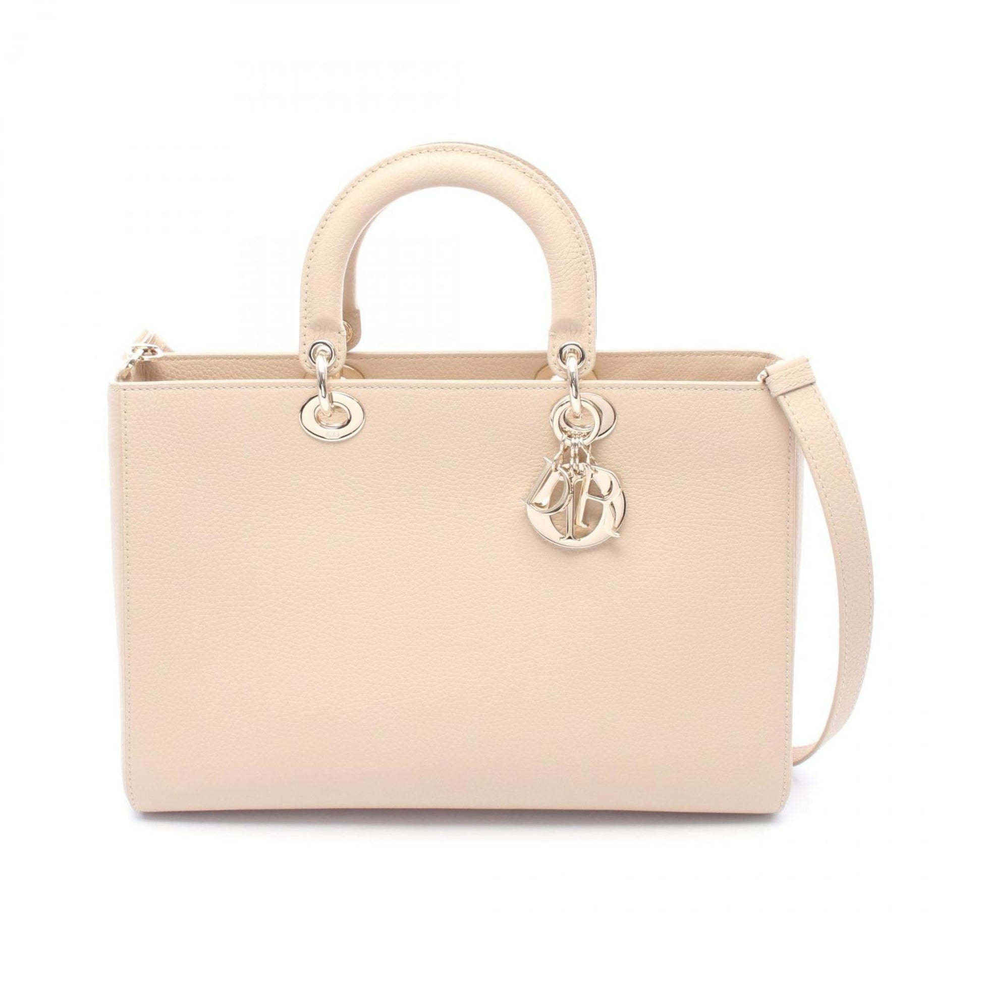 Christian Dior Beige Leather Handbag ()