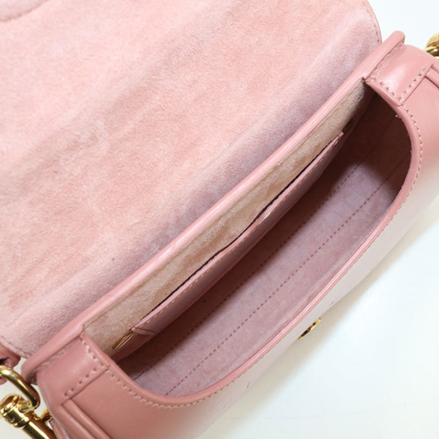Christian Dior Pink Leather Shoulder Bag ()