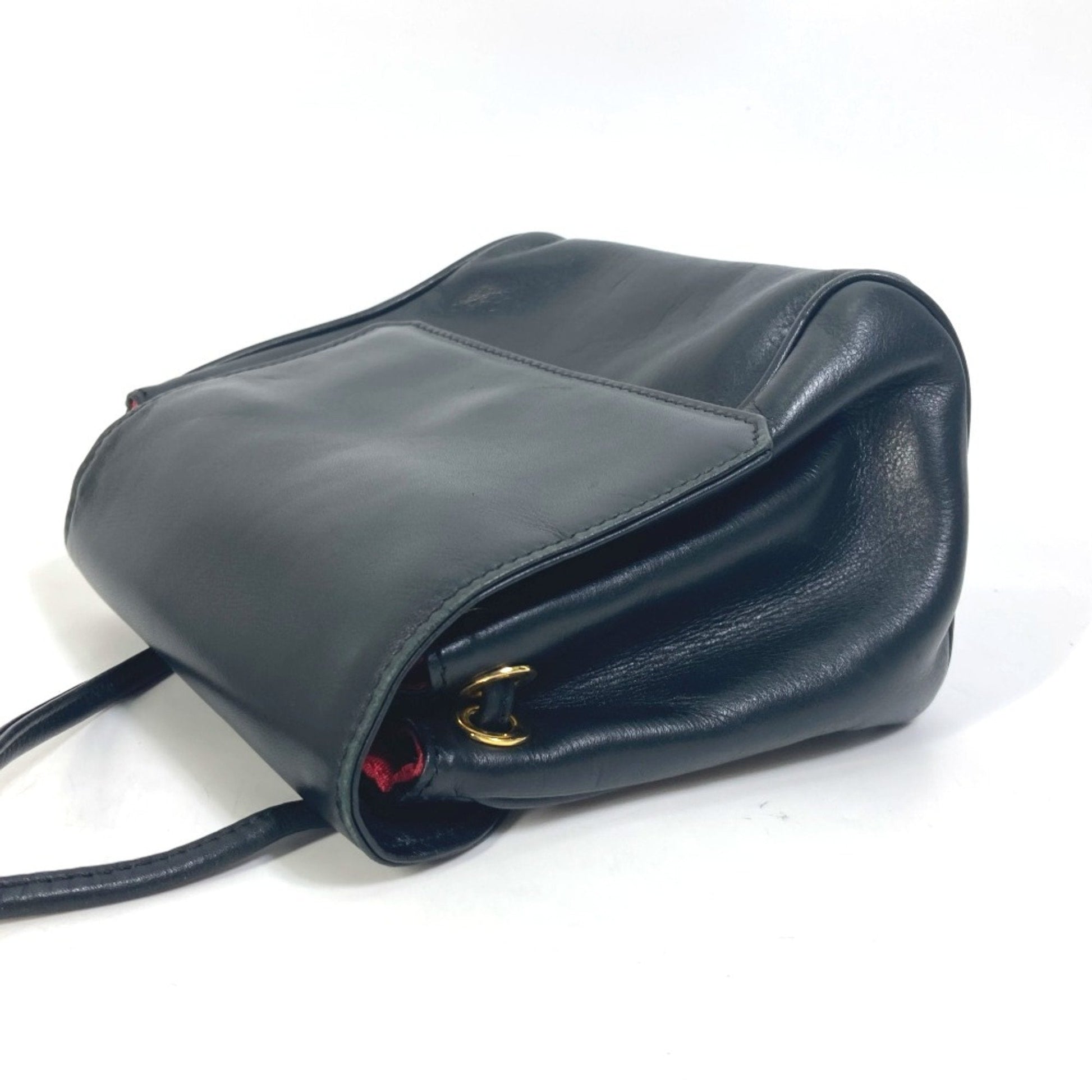 Christian Dior Black Leather Shoulder Bag ()