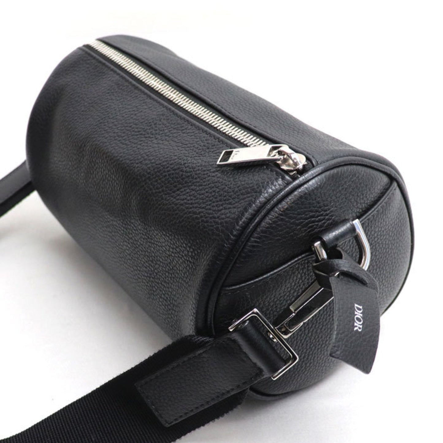 Christian Dior Black Leather Shoulder Bag ()