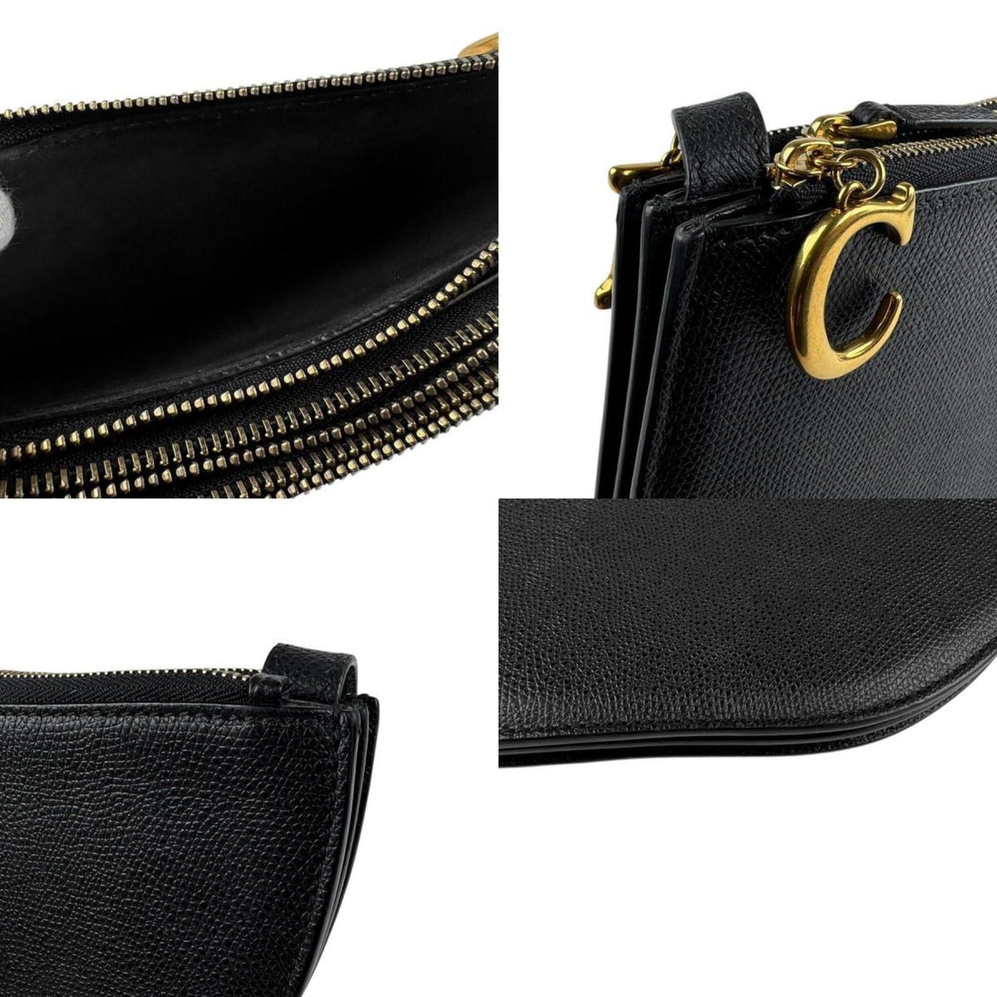 Christian Dior Black Leather Shoulder Bag ()