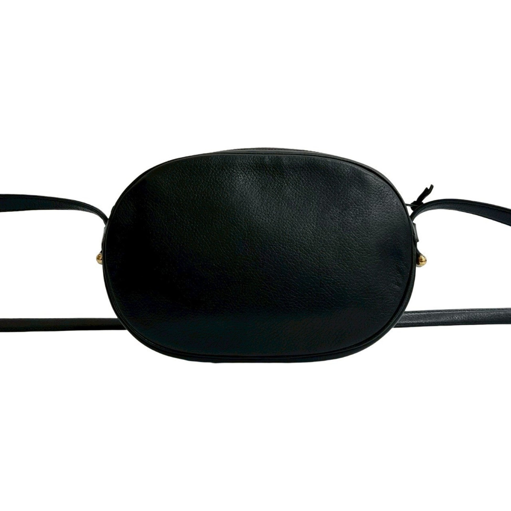 Christian Dior Black Leather Pochette Shoulder Bag ()