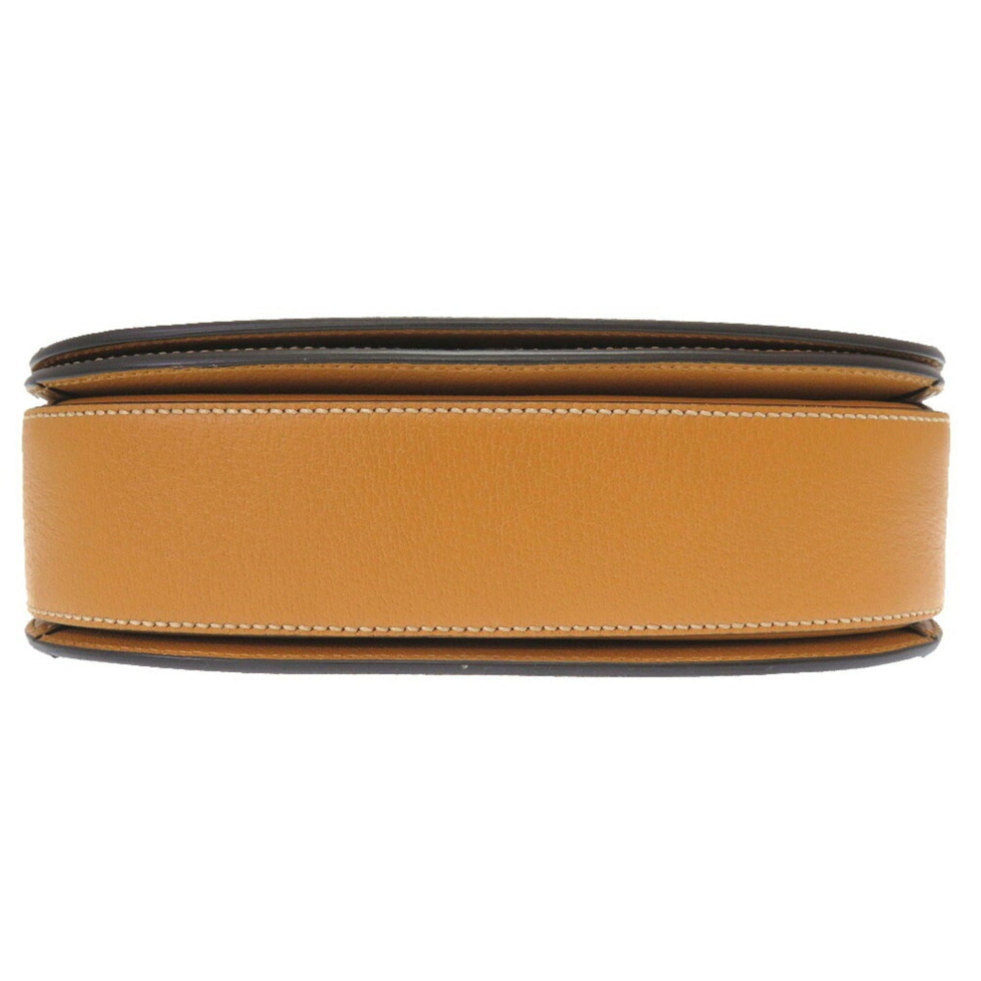 Gucci GG Supreme Brown Leather Shoulder Bag