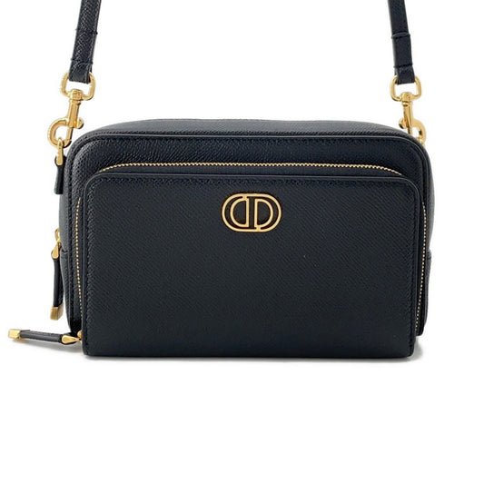 Christian Dior Black Leather Shoulder Bag ()