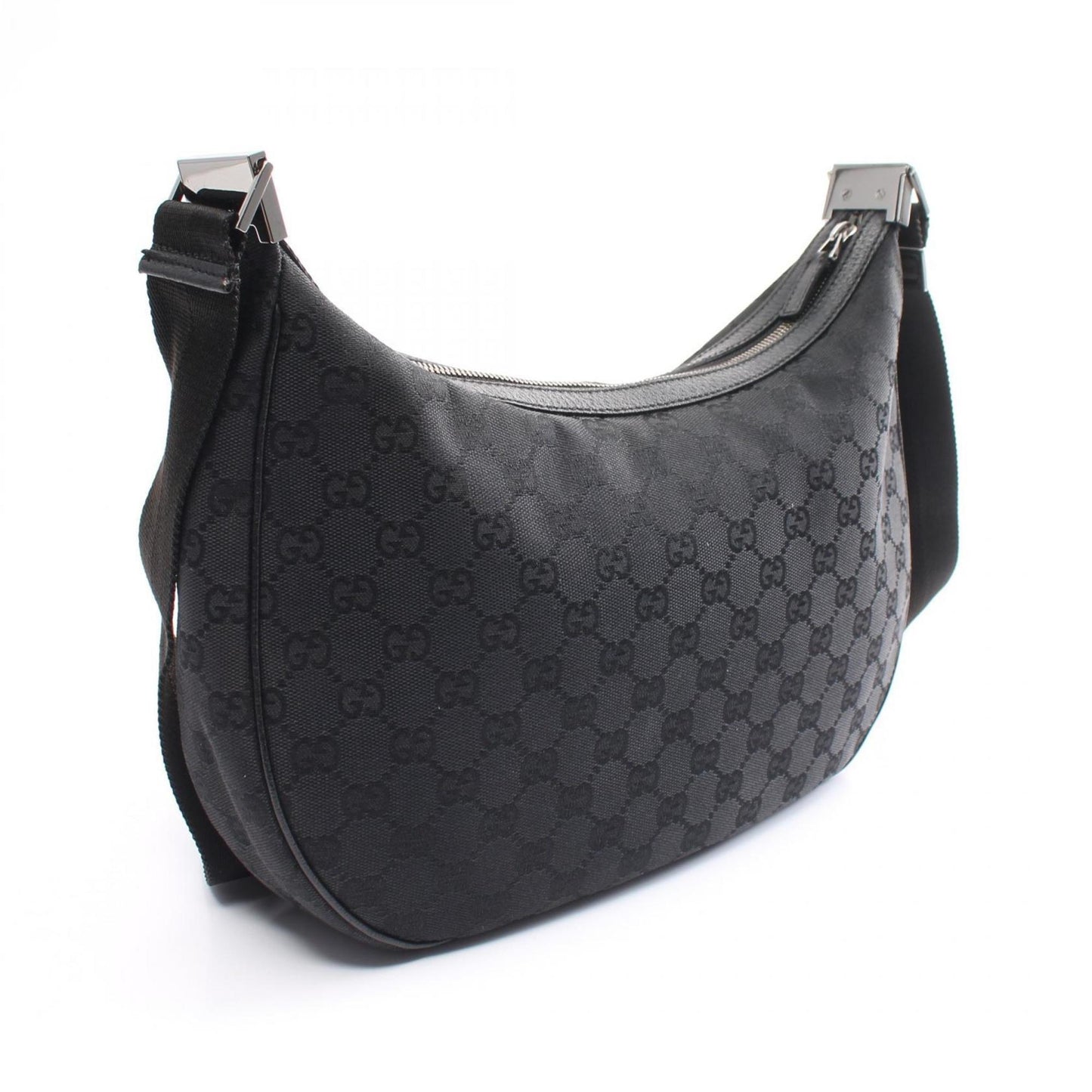 Gucci Leather Canvas Shoulder Bag