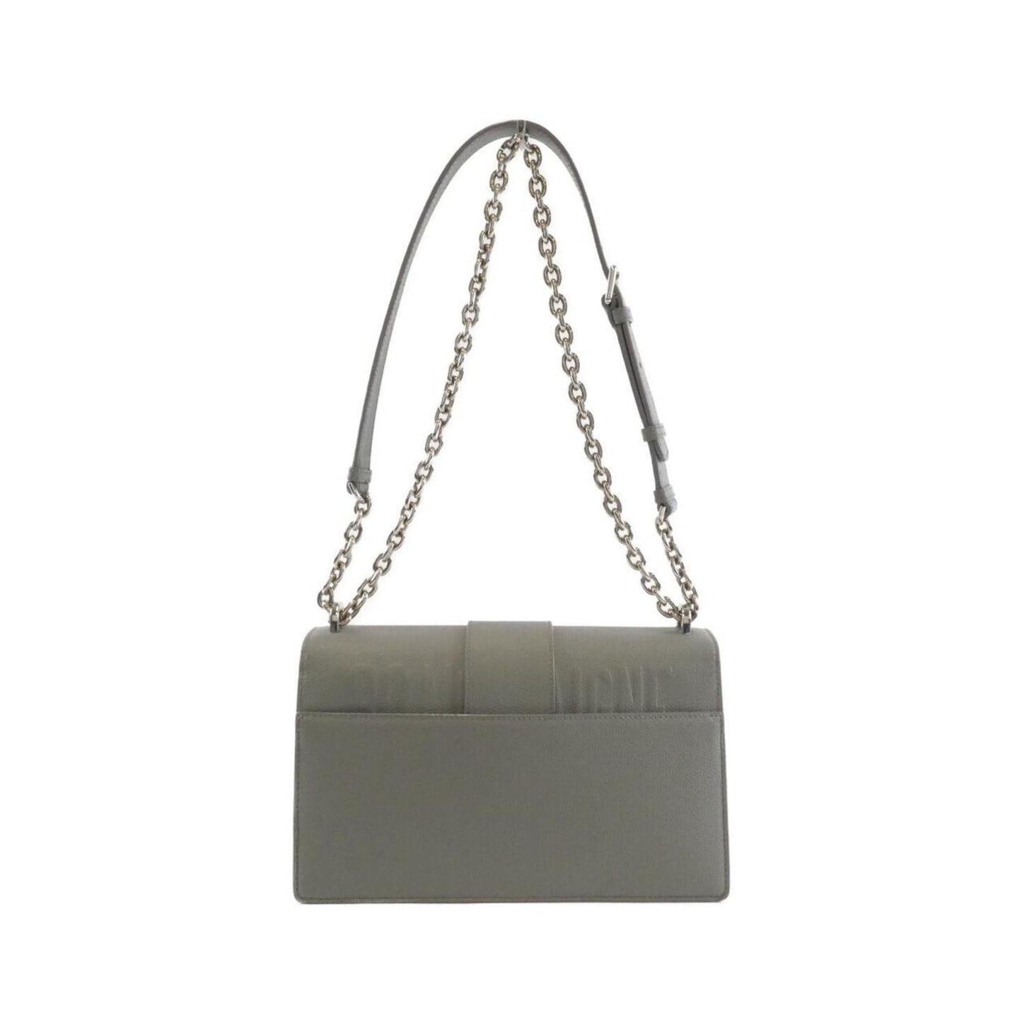 Christian Dior Gray Leather Shoulder Bag ()