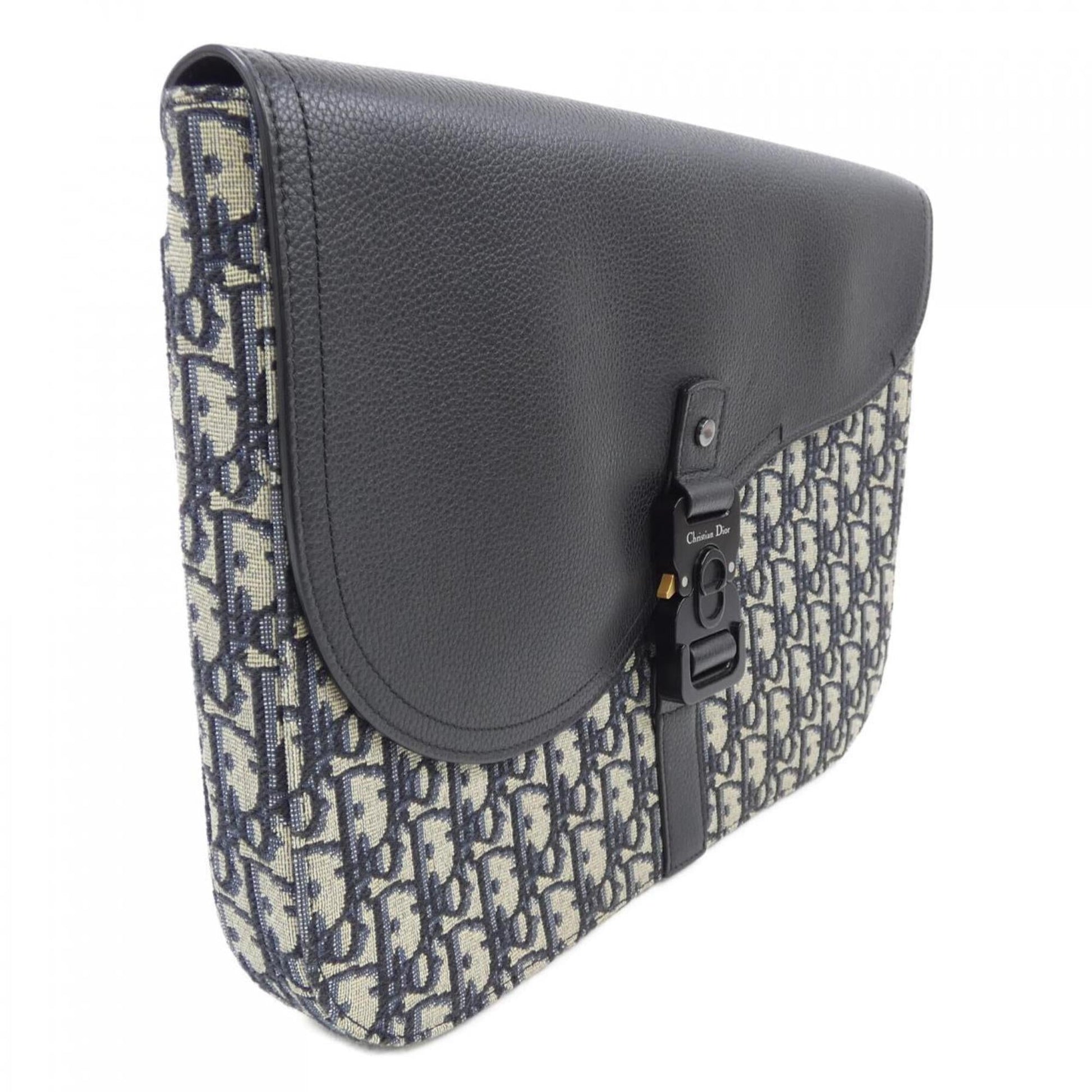 Christian Dior Beige Black Blue Handbag ()