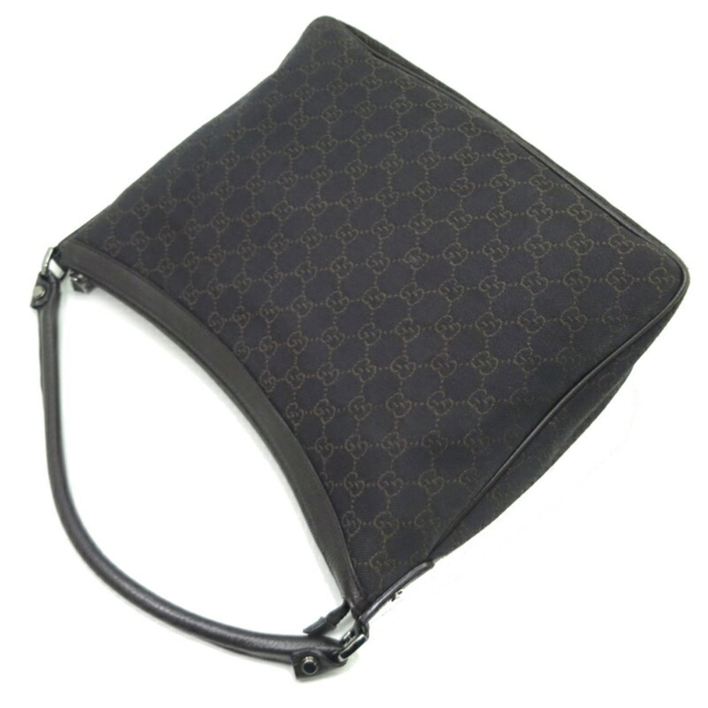 Gucci Leather Canvas Shoulder Bag