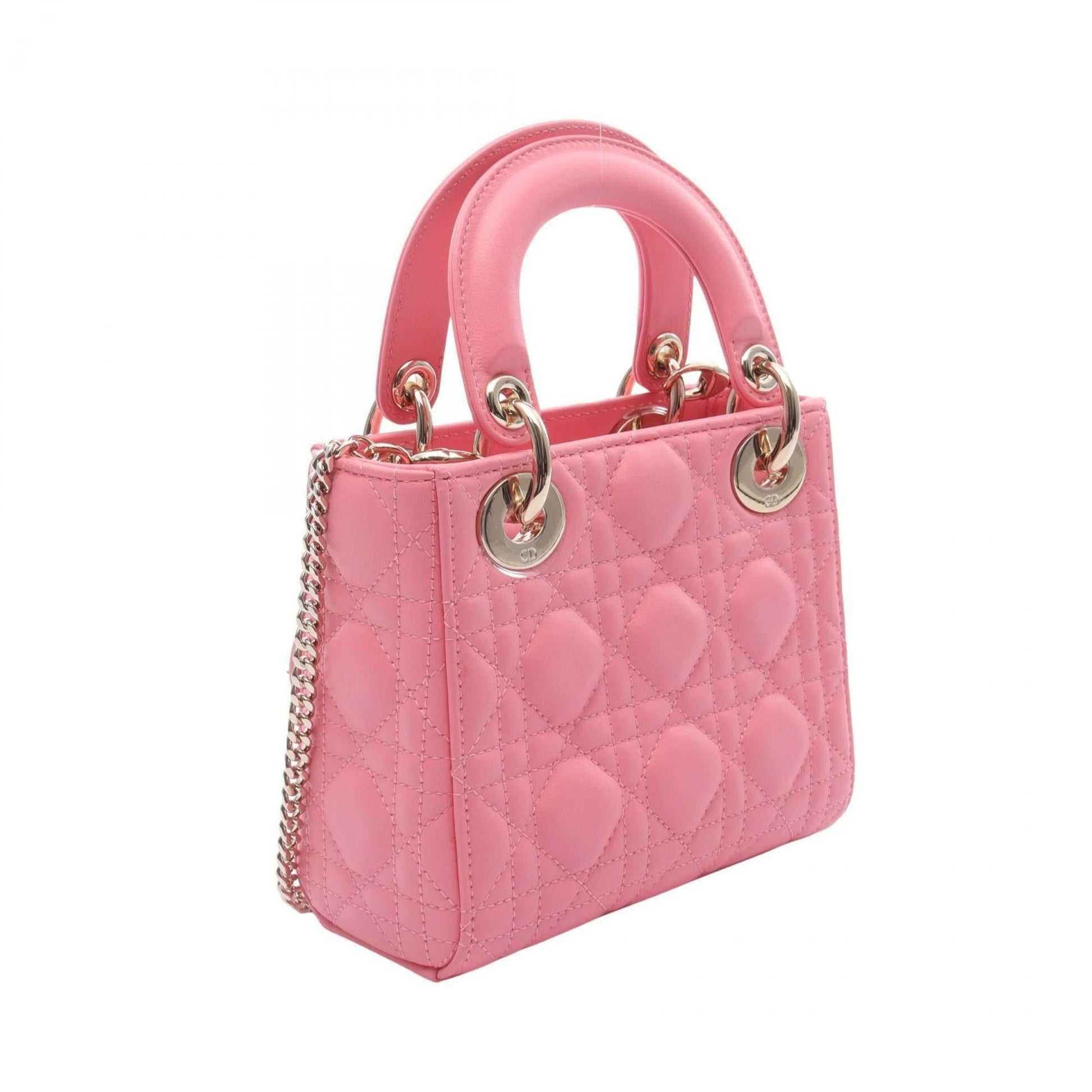 Christian Dior Pink Leather Handbag ()