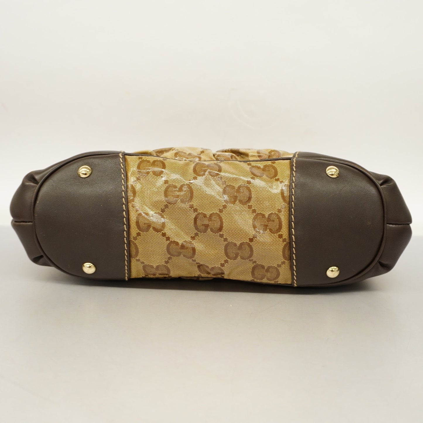 Gucci Leather Canvas Shoulder Bag
