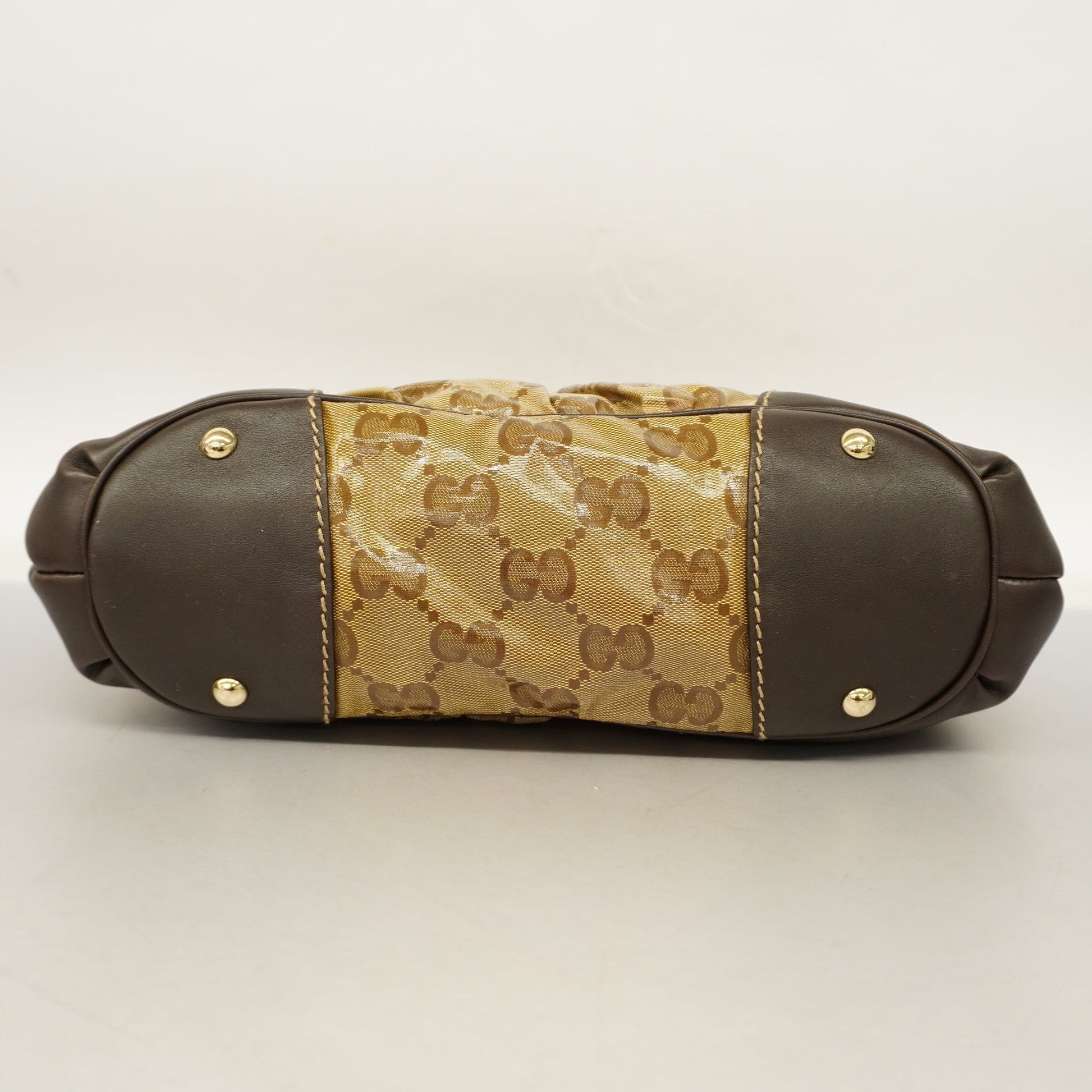 Gucci Leather Canvas Shoulder Bag