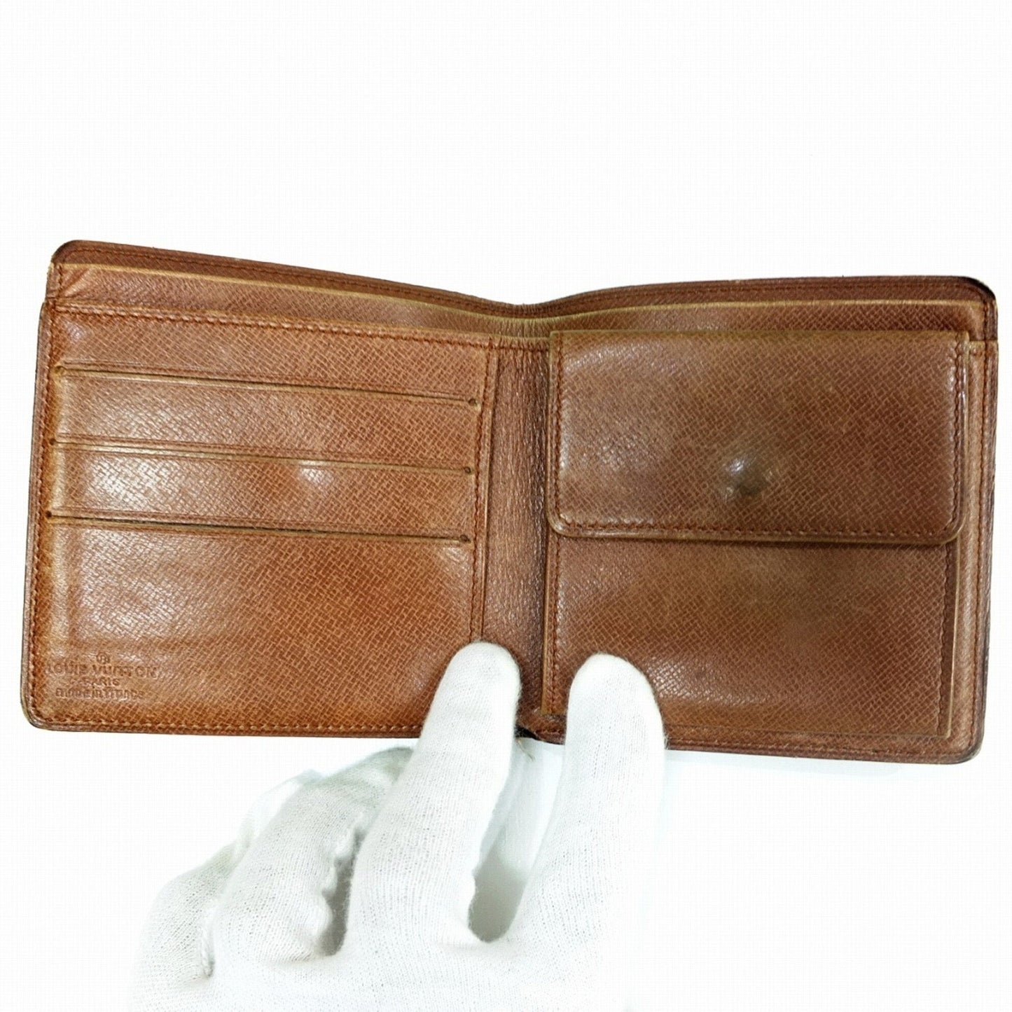 LOUIS VUITTON Bifold Wallet M61675 Portefeuille Marco Monogram Brown Fold