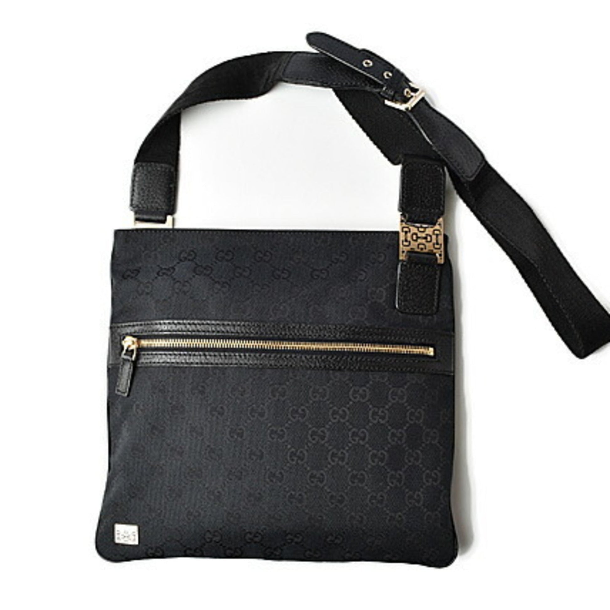 Gucci Black Canvas Shoulder Bag