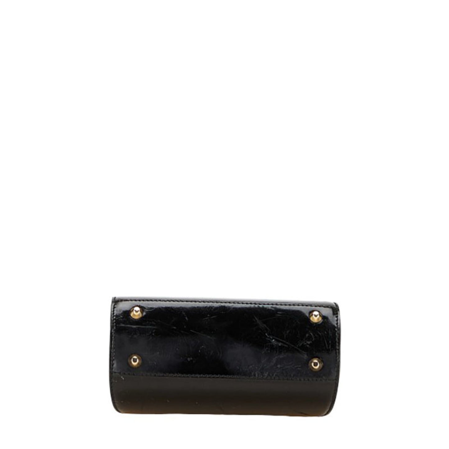 Christian Dior Black Patent Leather Handbag Shoulder Bag ()