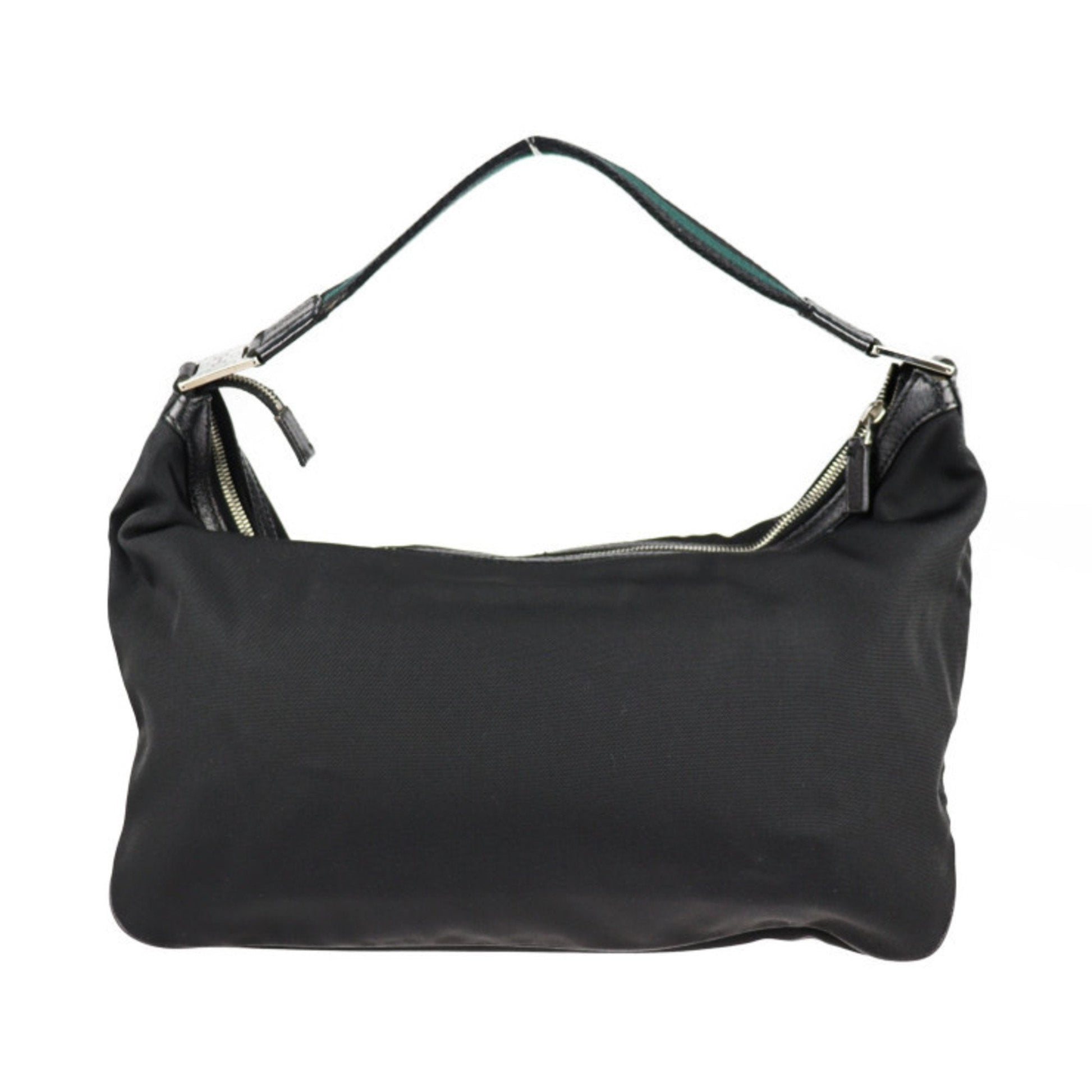 Gucci Lou Nylon Leather Canvas Shoulder Bag