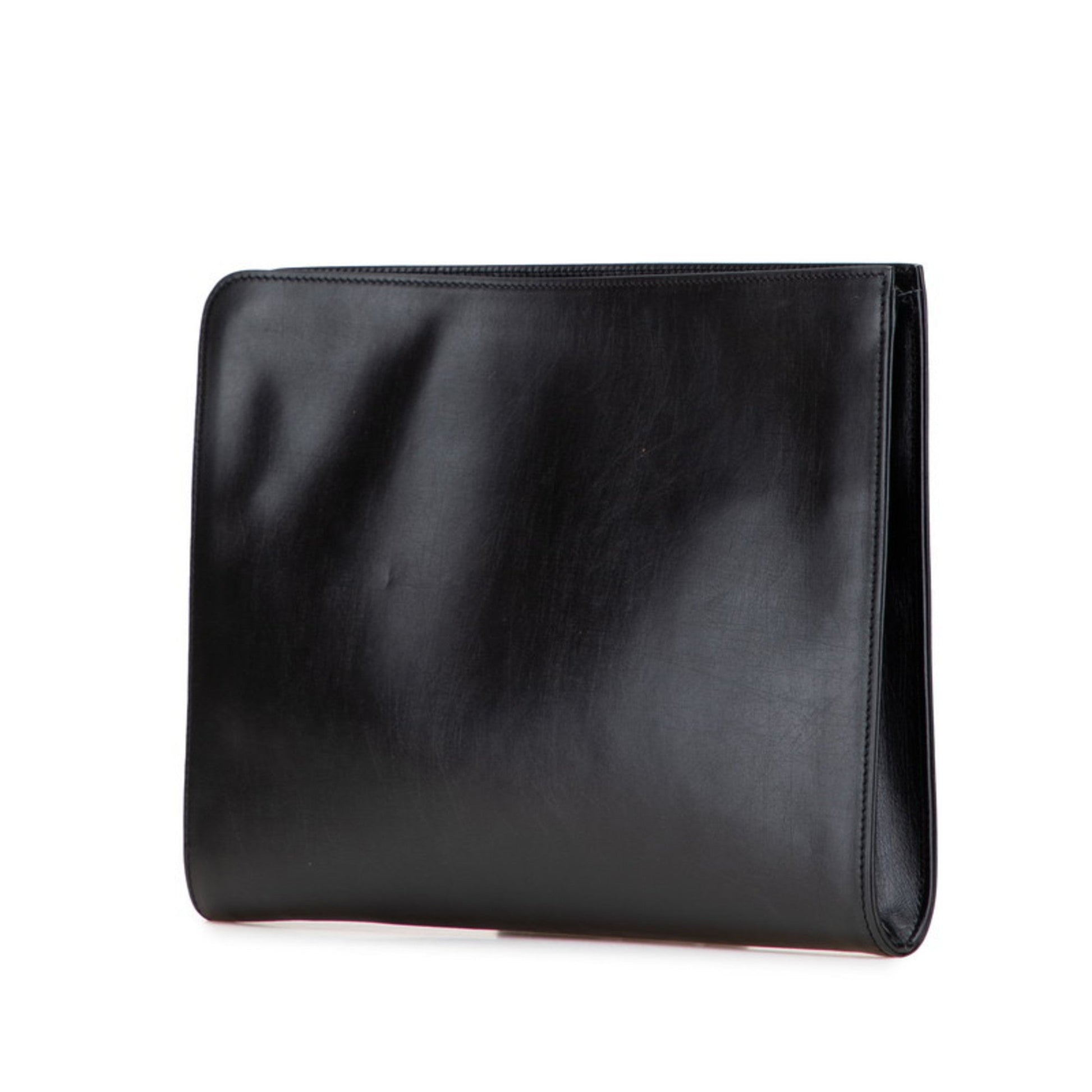 Christian Dior Black Leather Clutch Bag ()