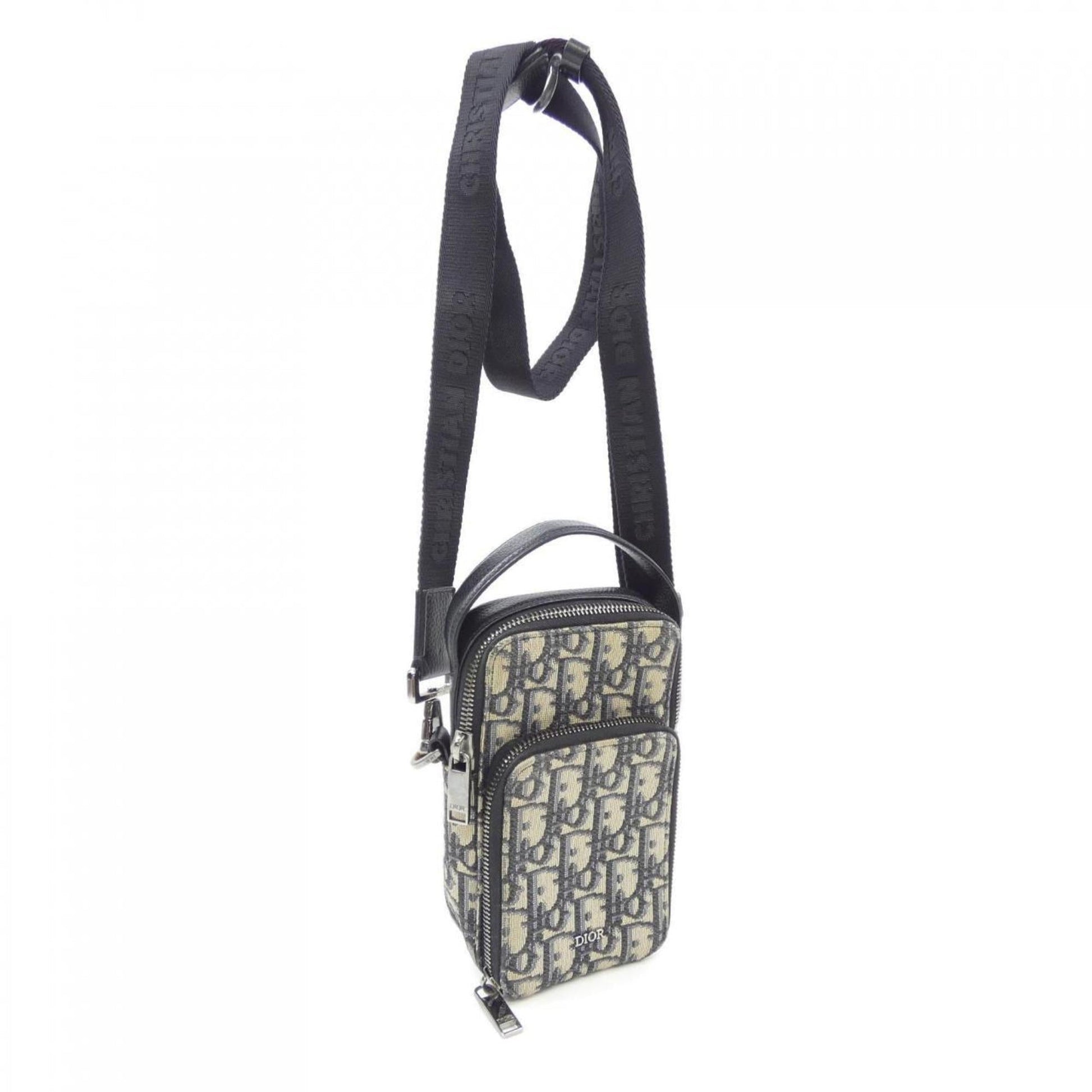 Christian Dior Navy White Handbag ()
