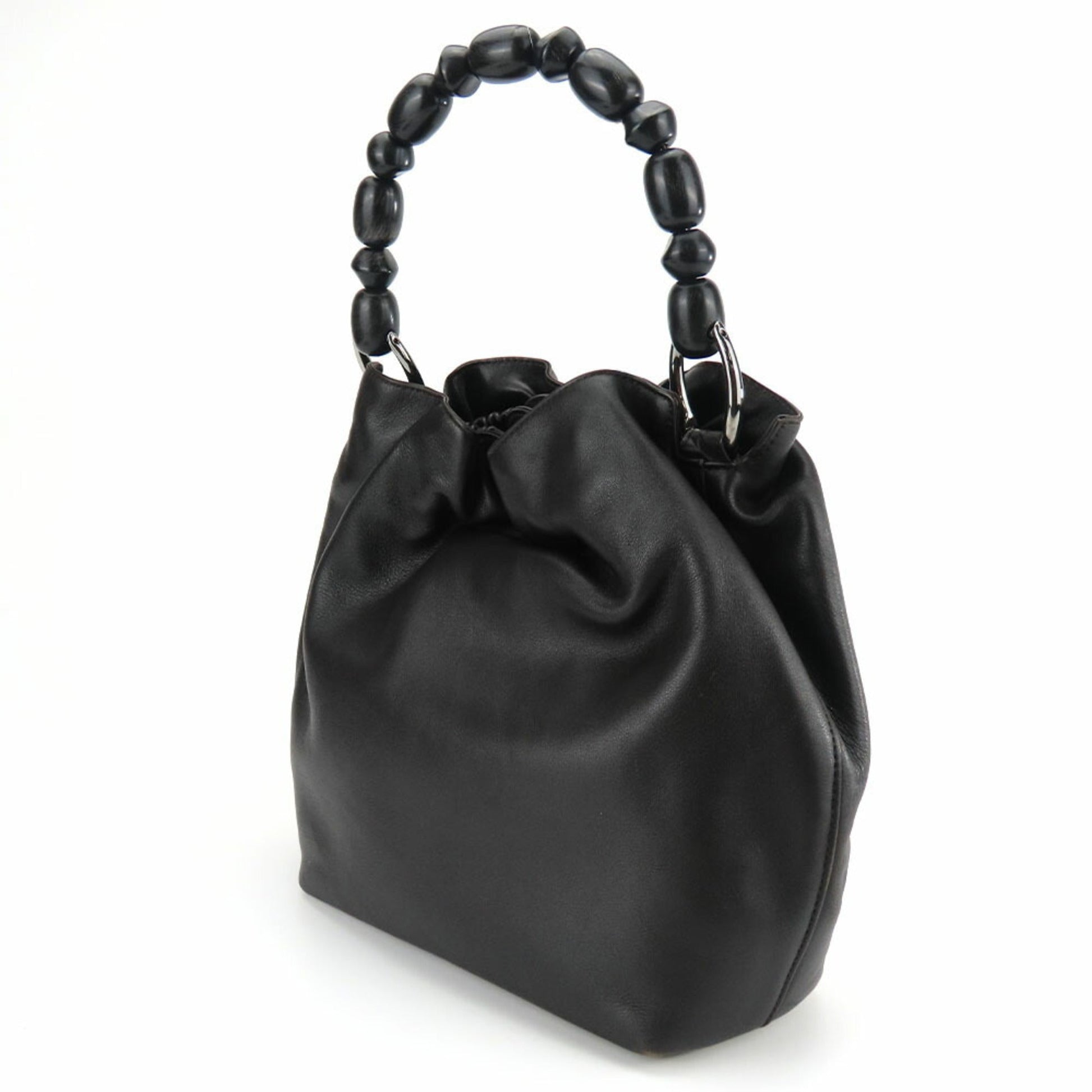 Christian Dior Dark Brown Leather Handbag ()