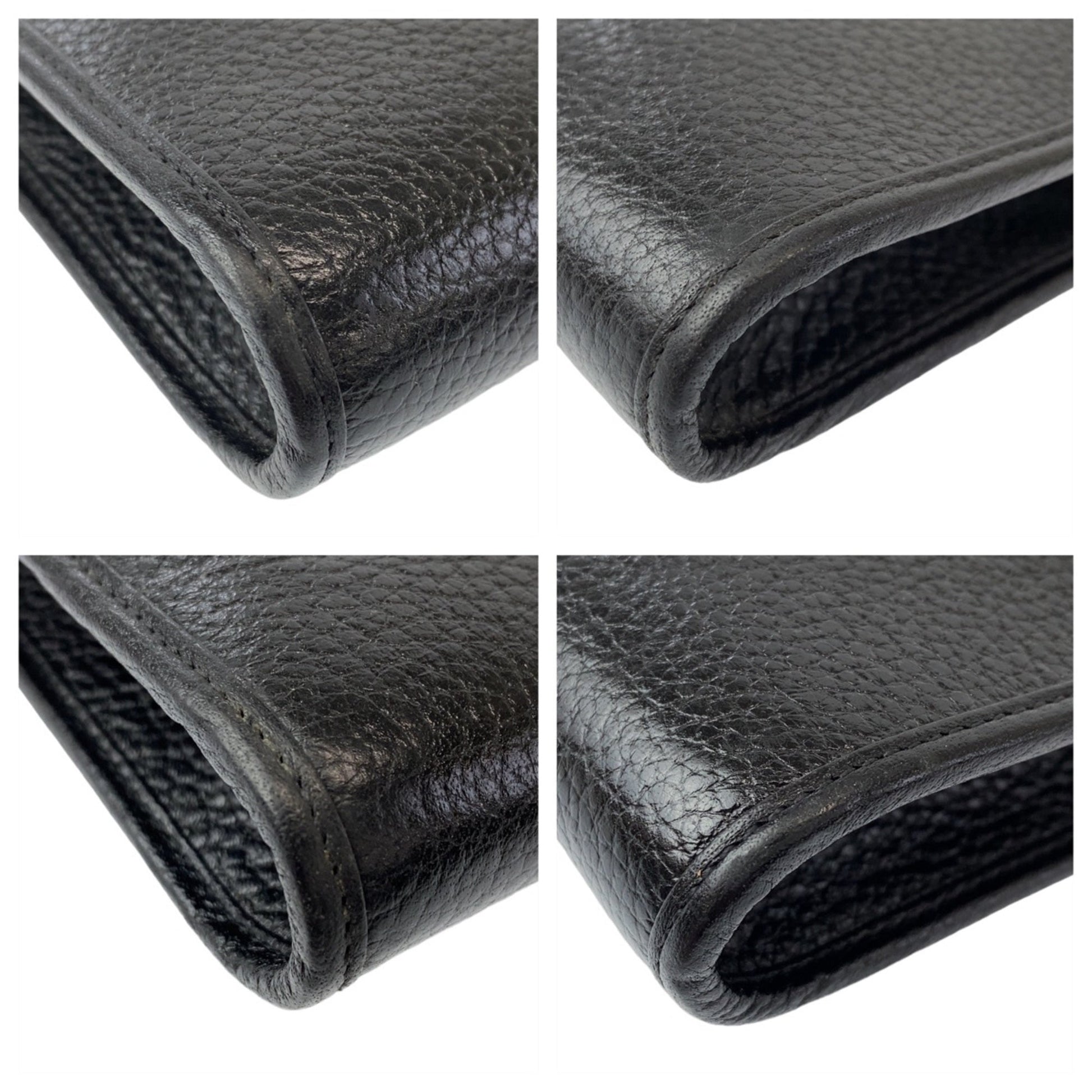 Christian Dior Black Leather Pochette Shoulder Bag ()