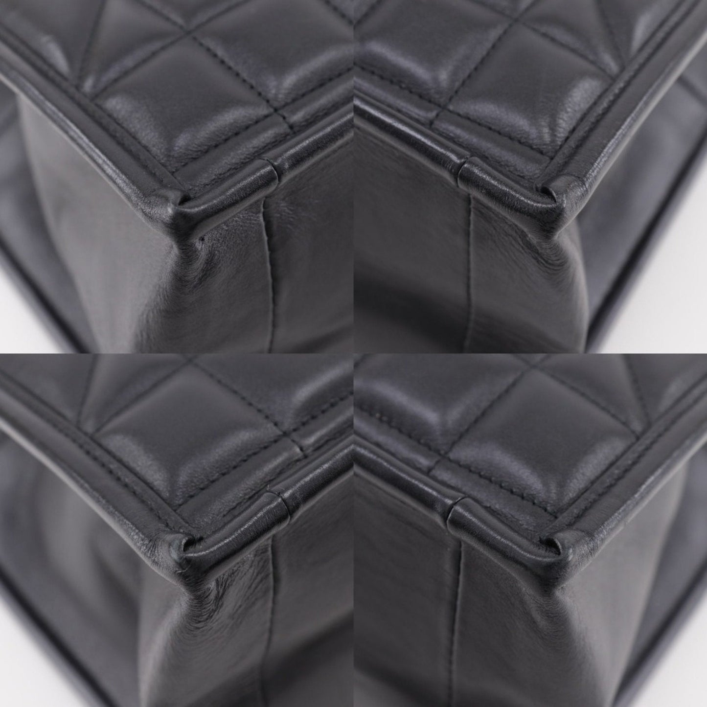 Christian Dior Black Leather Tote Bag ()