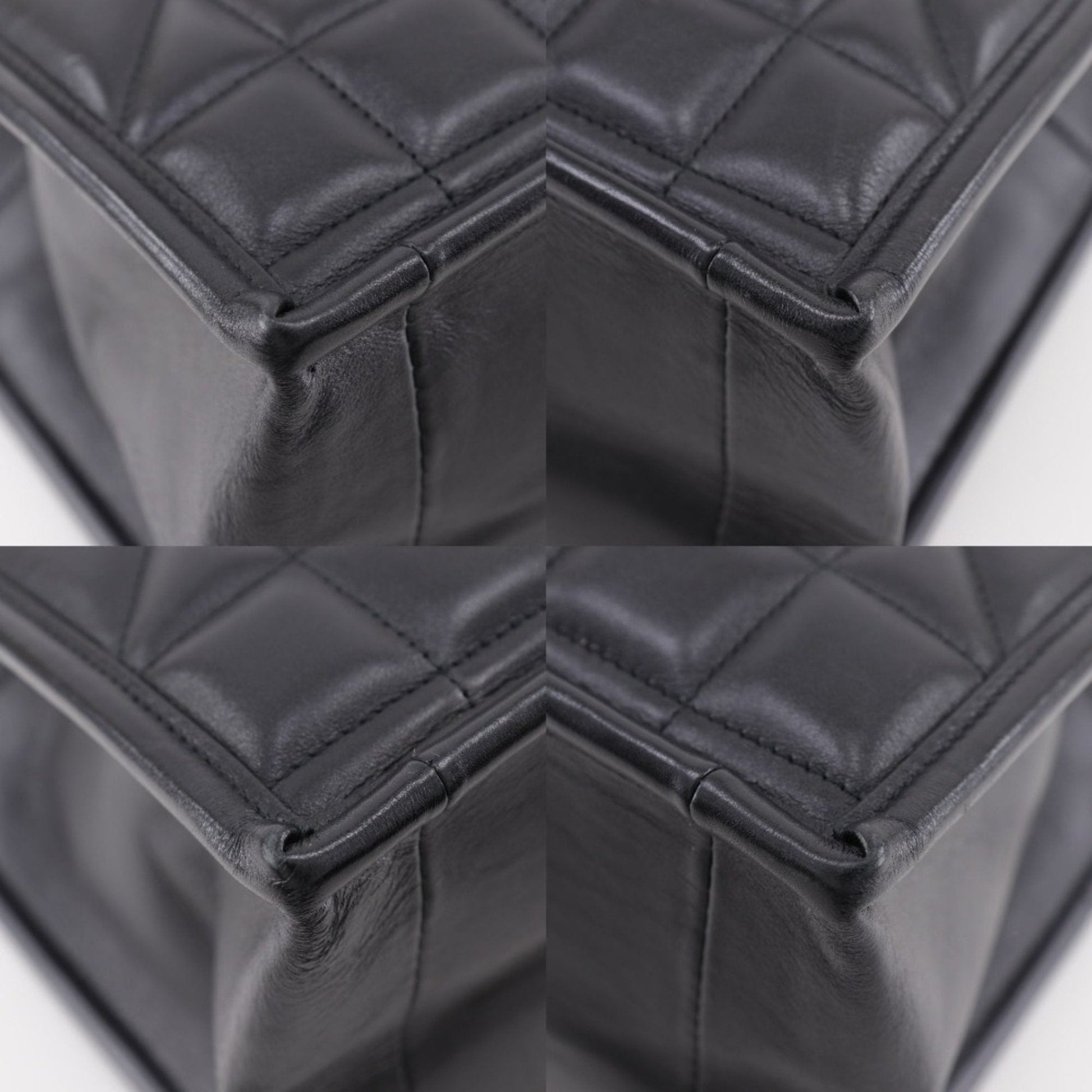 Christian Dior Black Leather Tote Bag ()