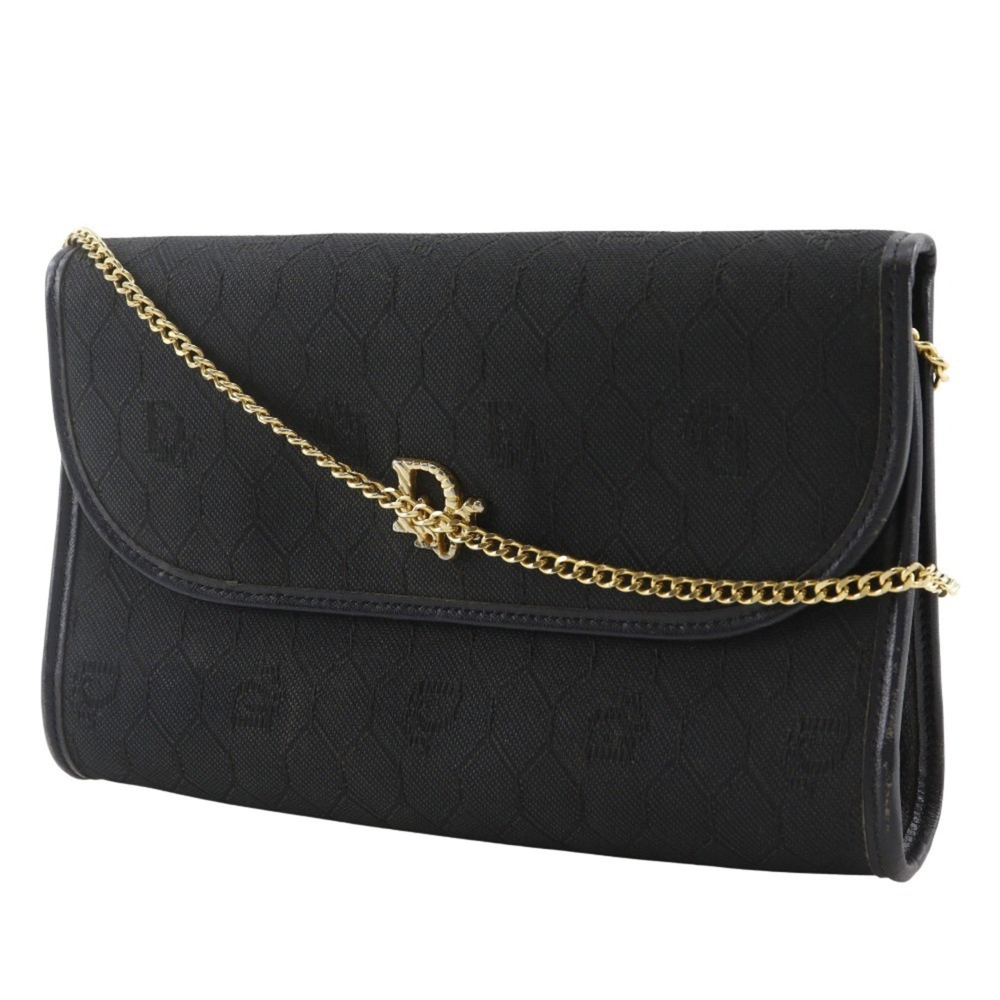 Christian Dior Black Nylon Canvas Shoulder Bag ()
