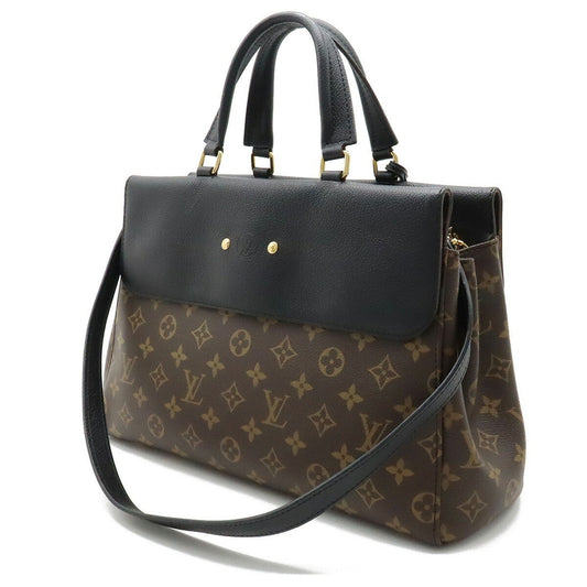 LOUIS VUITTON Monogram Venus Handbag Shoulder Bag Calf Leather Noir Black M41737