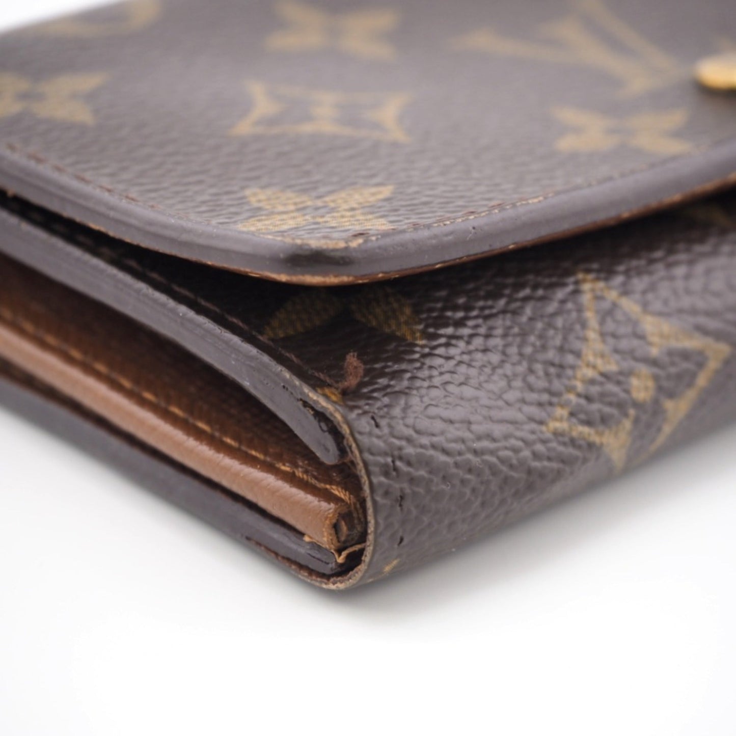 LOUIS VUITTON M61730 Portomone Vietresor Monogram Long Wallet Brown Unisex