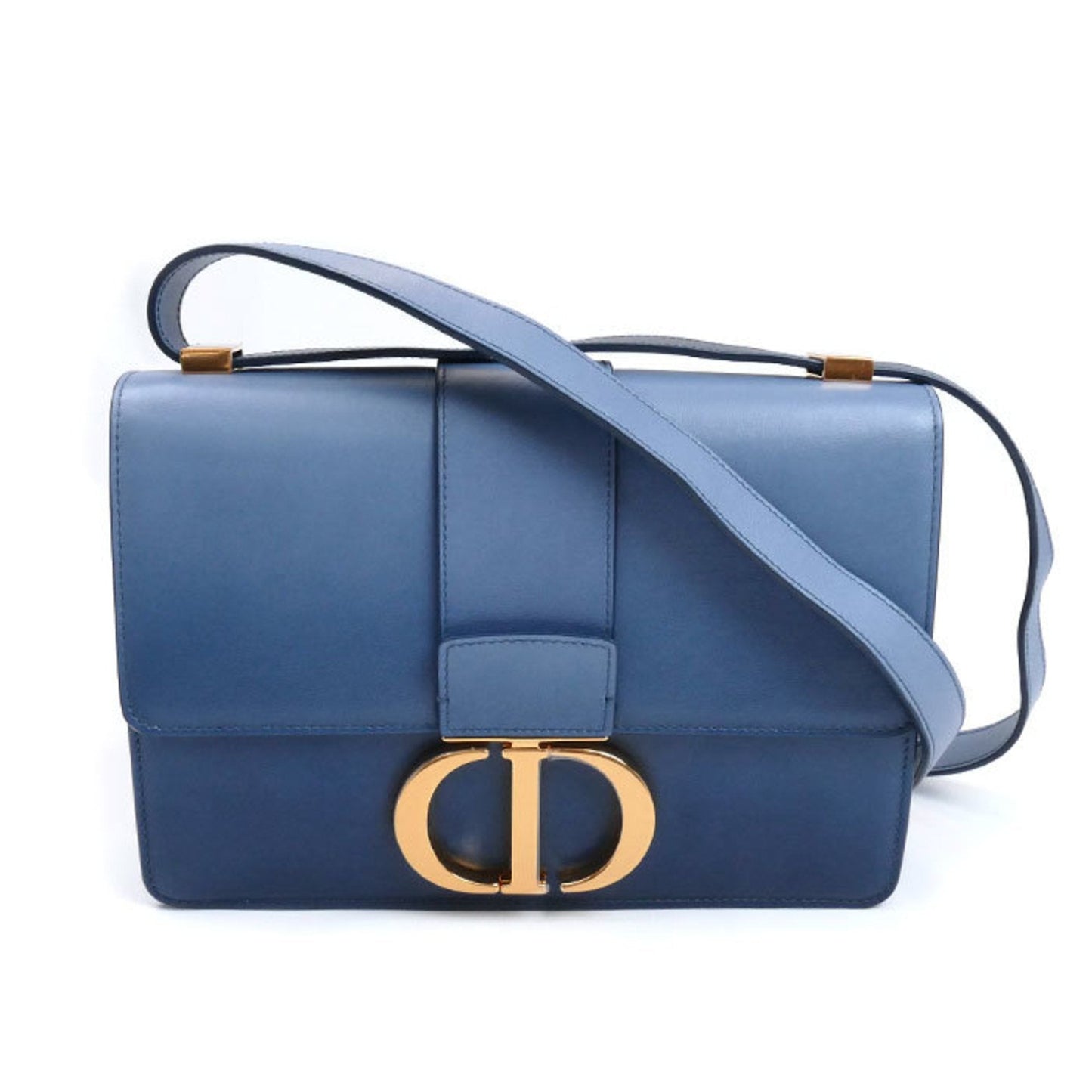 Christian Dior Blue Leather Shoulder Bag ()