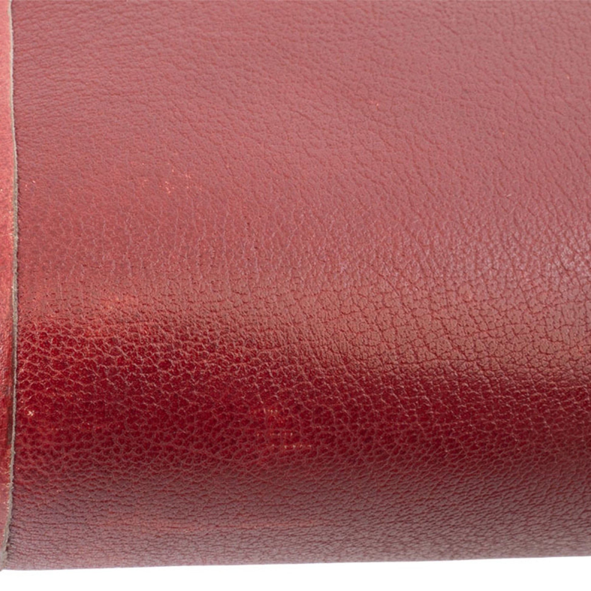 Christian Dior Bordeaux Leather Shoulder Bag ()