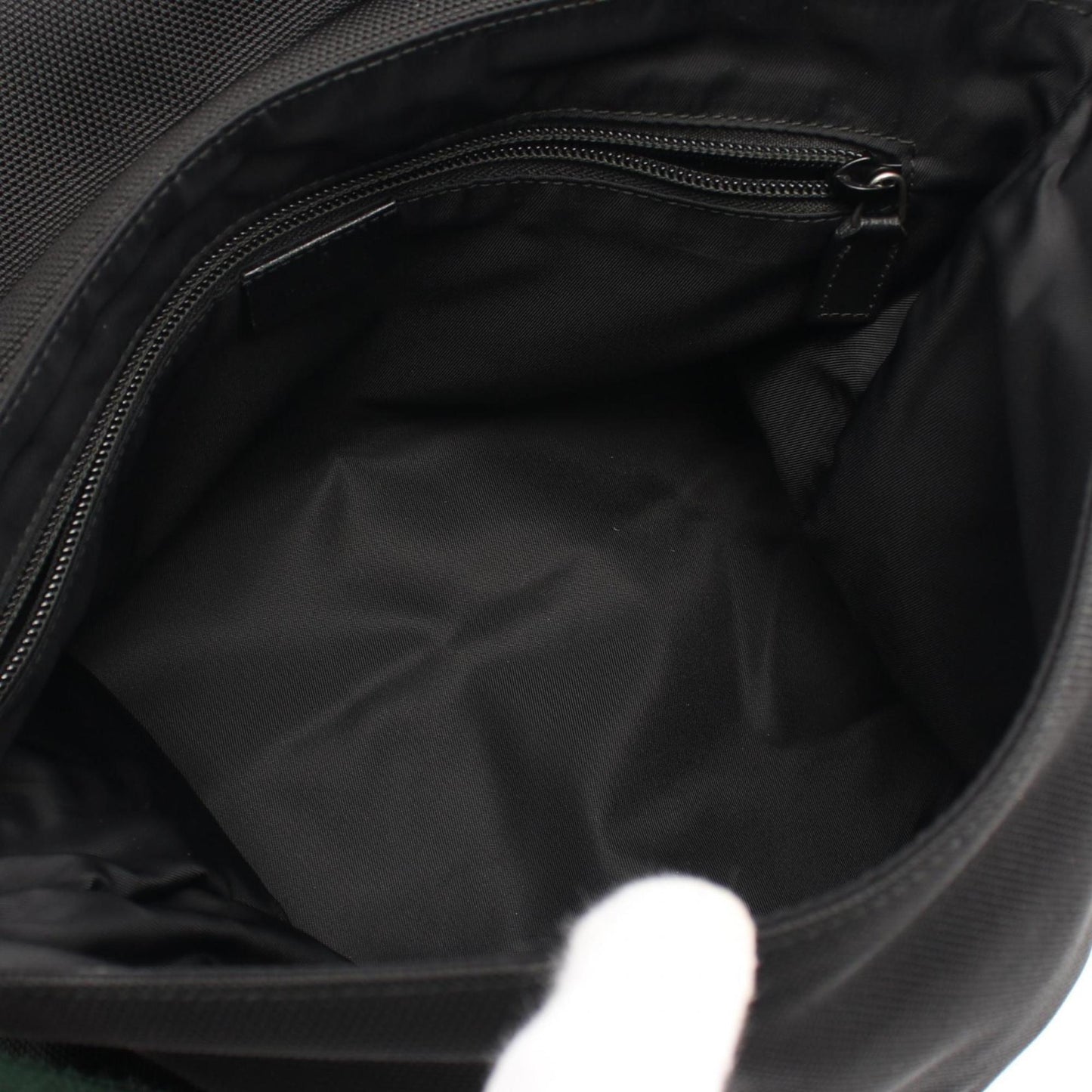 Gucci Nylon Leather Canvas Shoulder Bag