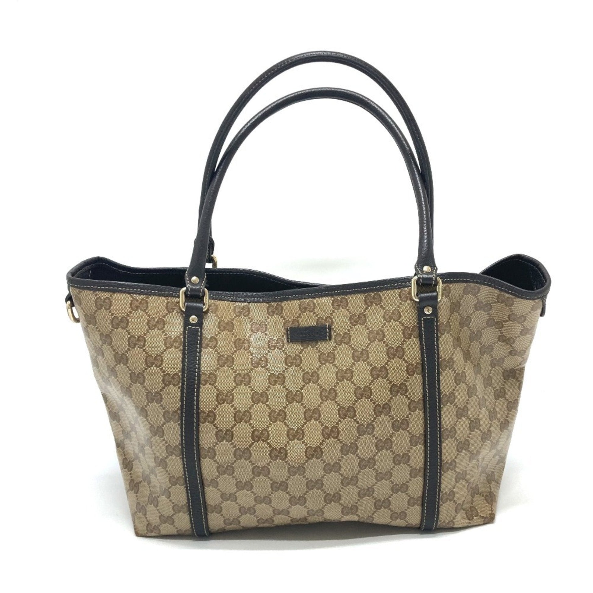 Gucci Leather Canvas Tote