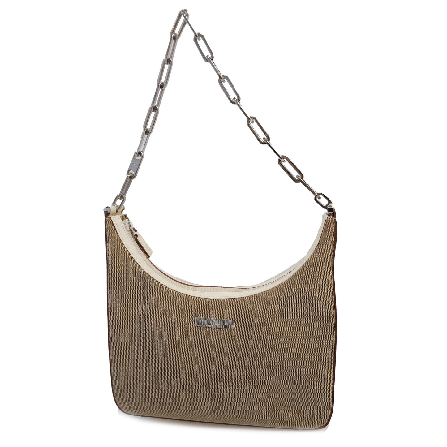 Gucci Leather Canvas Shoulder Bag