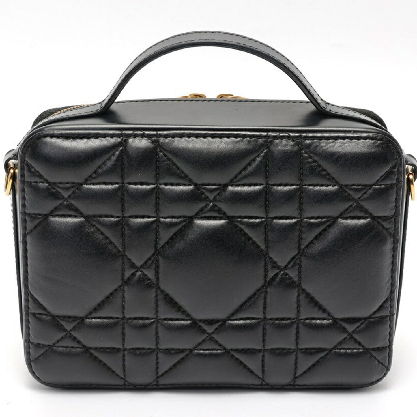 Christian Dior Black Quilting Leather Handbag ()