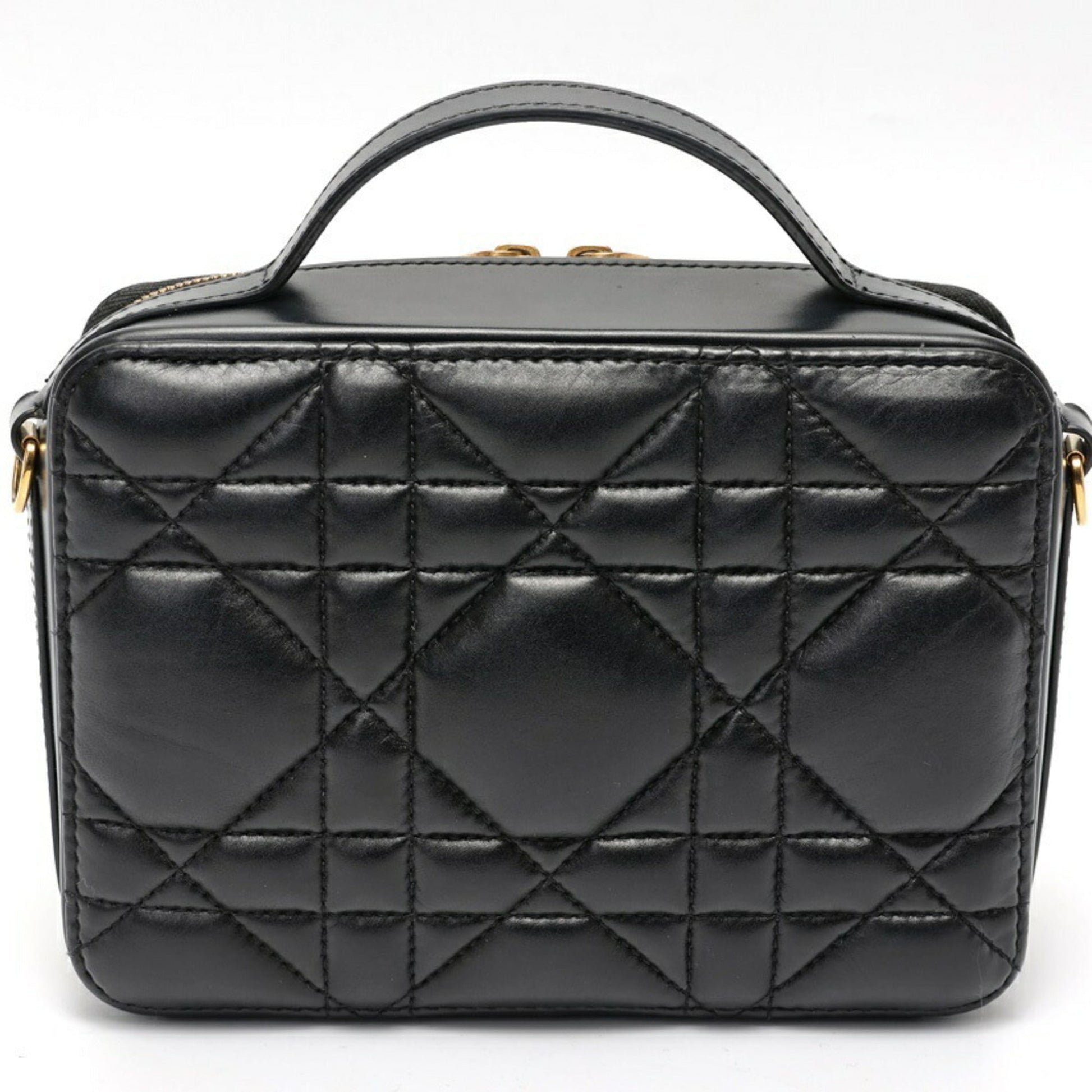Christian Dior Black Quilting Leather Handbag ()