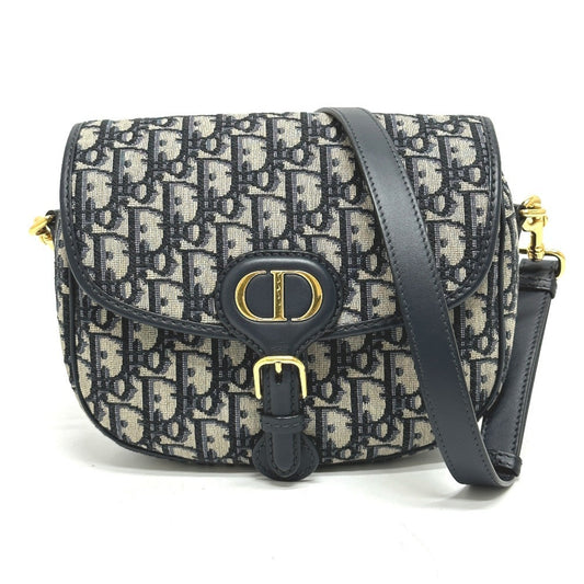 Christian Dior Gray Leather Shoulder Bag ()