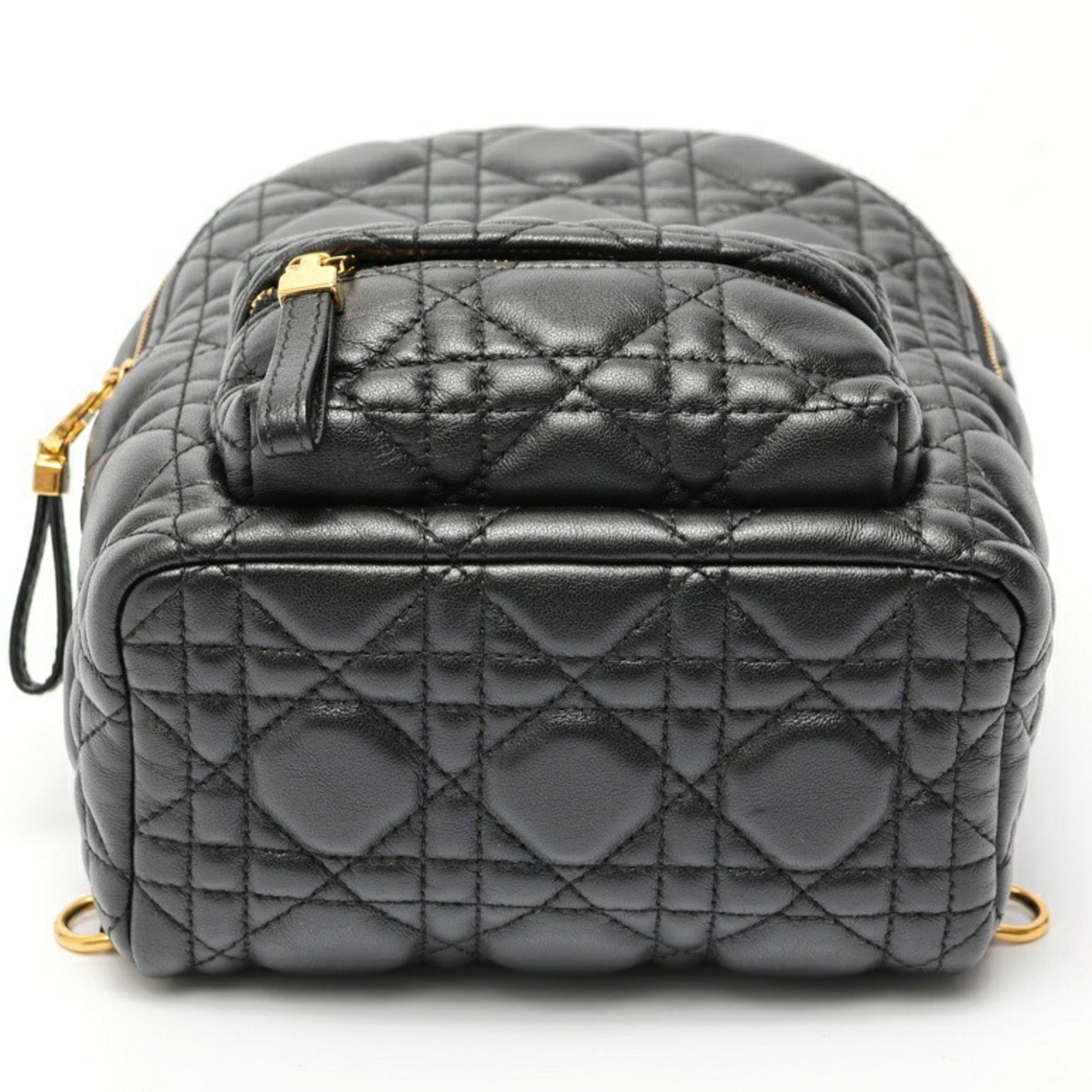 Christian Dior Black Leather Backpack ()
