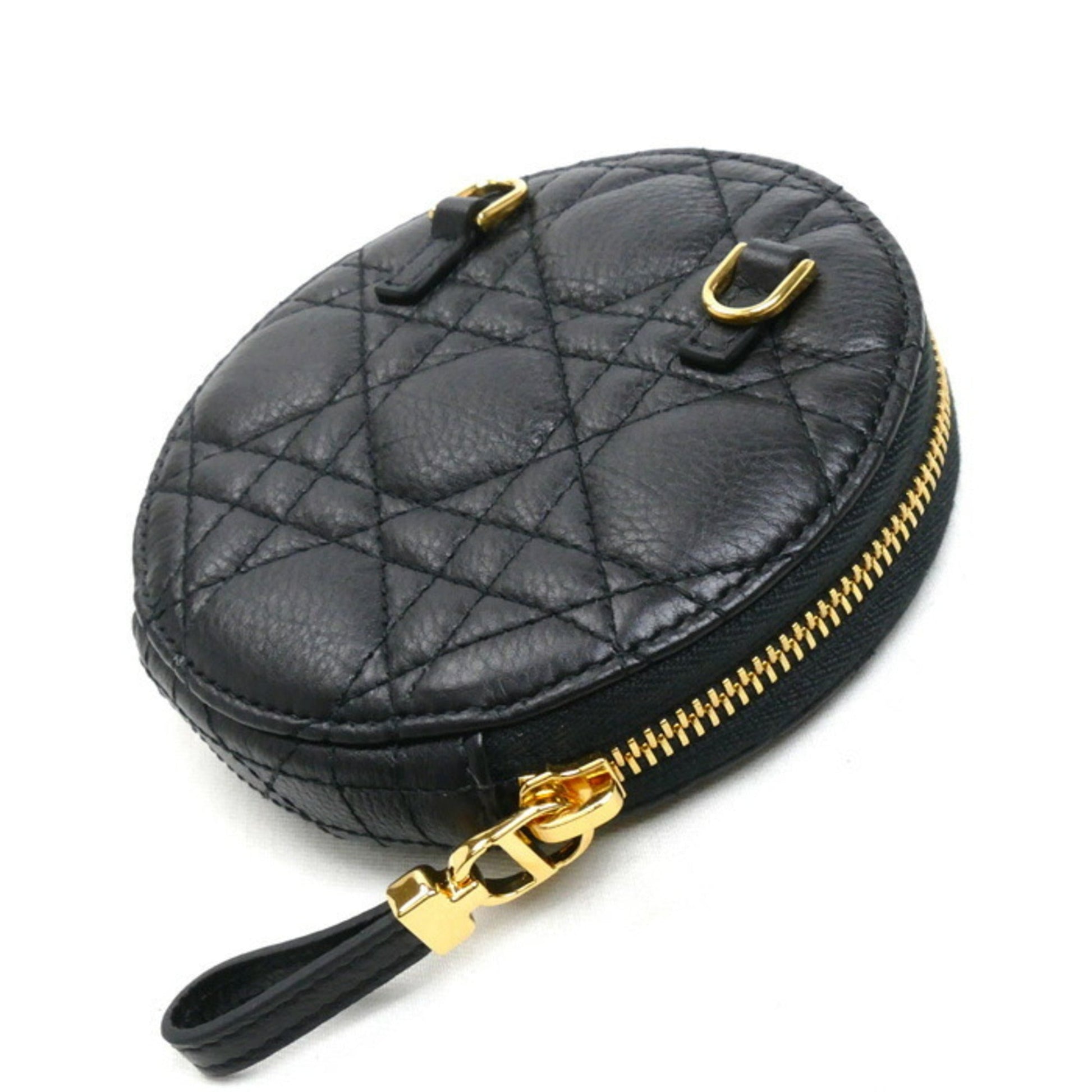 Christian Dior Black Leather Shoulder Bag ()