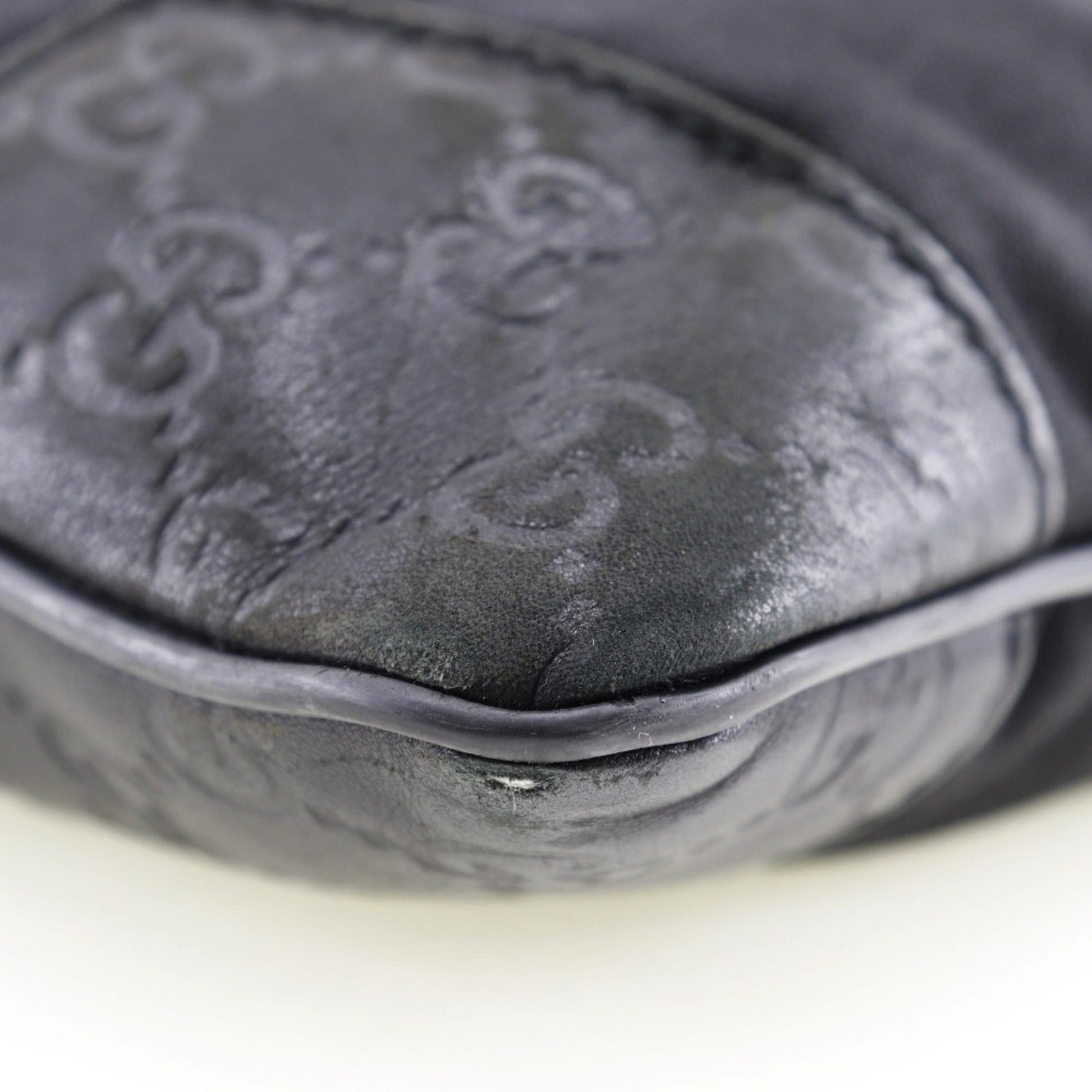 Gucci Leather Canvas Shoulder Bag
