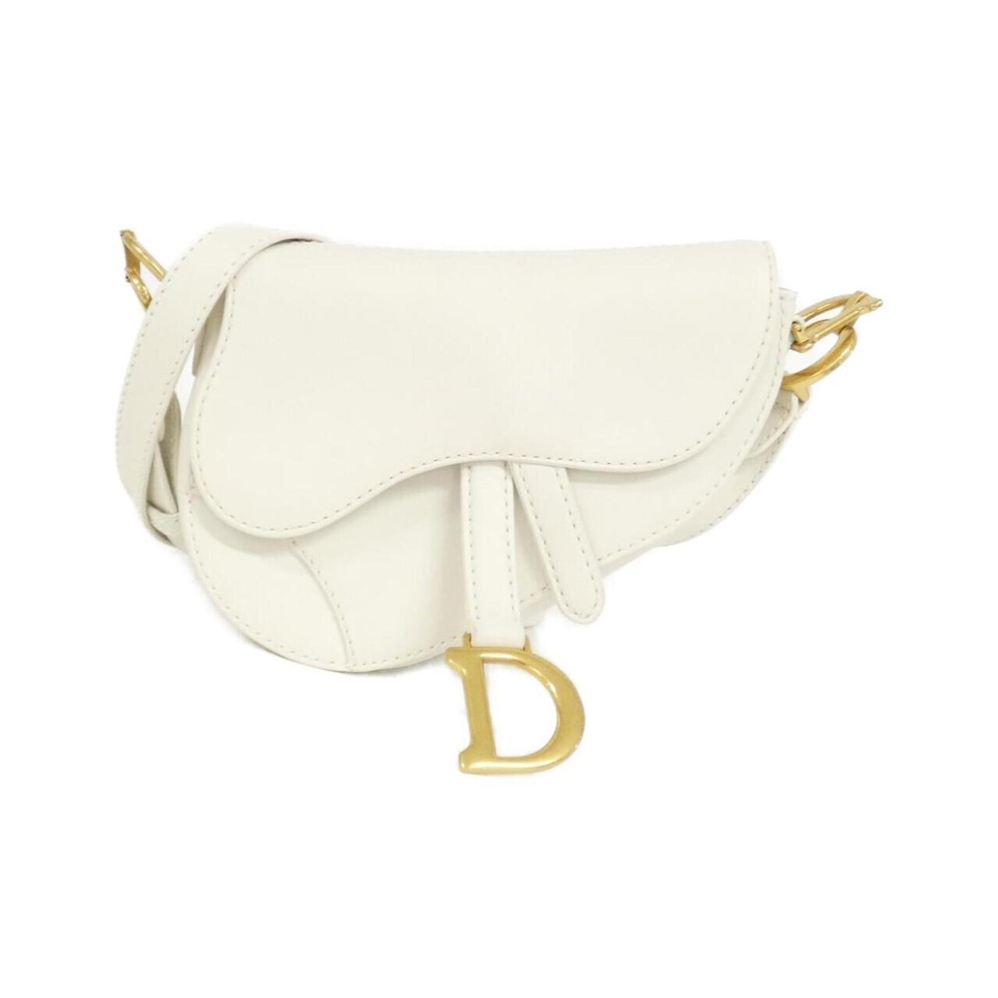 Christian Dior Gold Leather Shoulder Bag ()