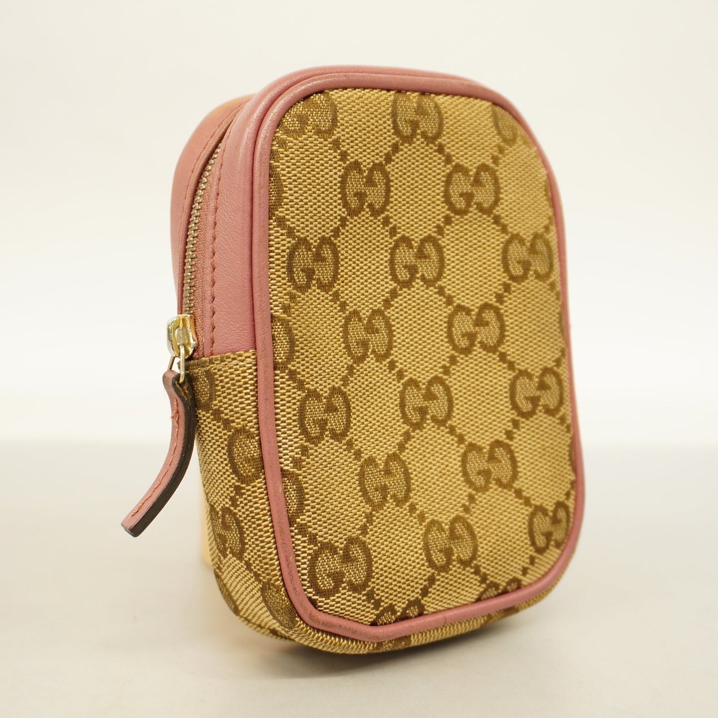 Gucci Leather Canvas Shoulder Bag