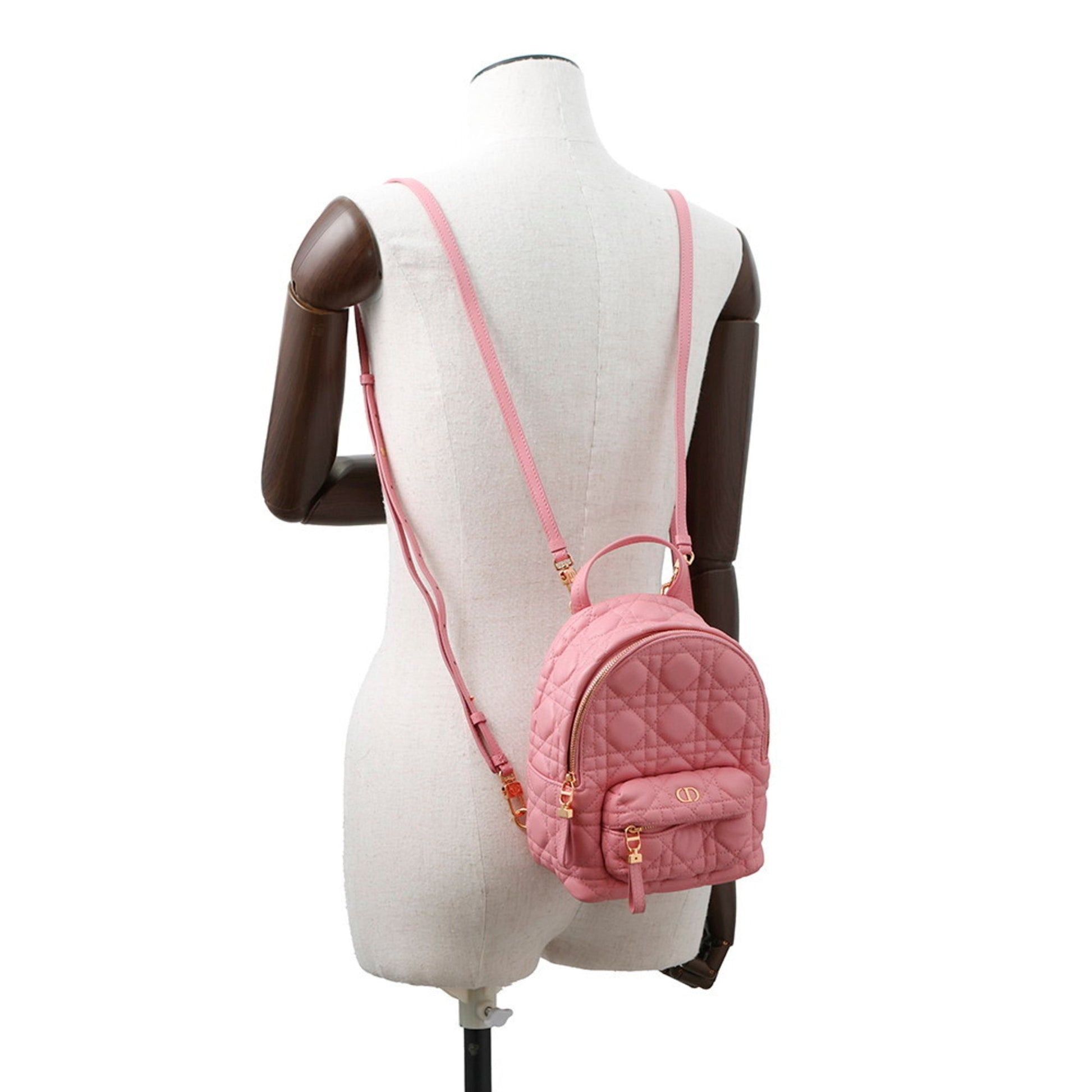 Christian Dior Pink Leather Backpack ()