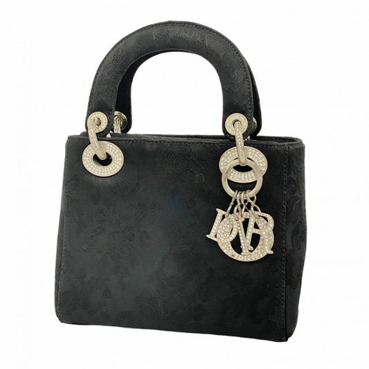 Christian Dior Black Nylon Canvas Handbag ()