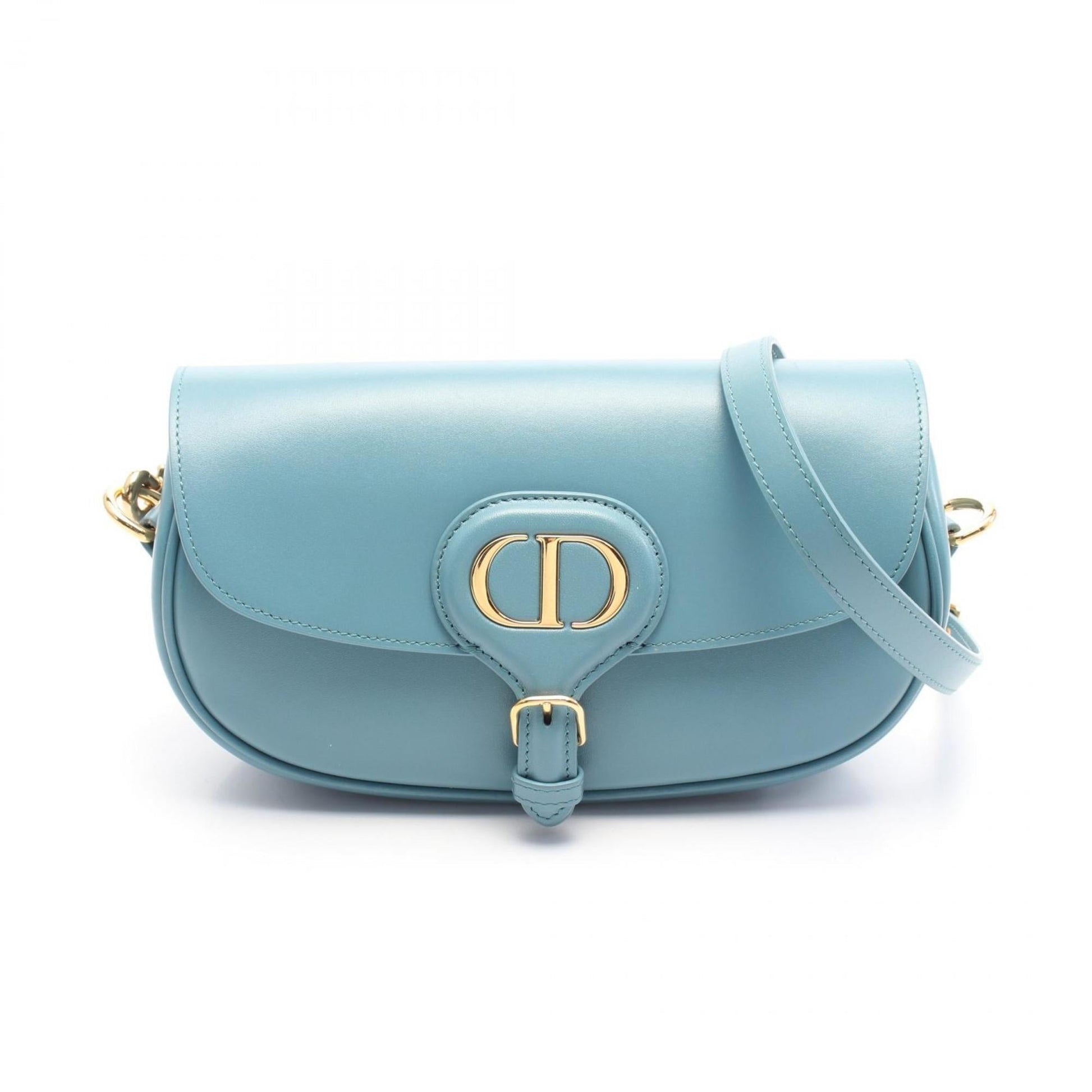 Christian Dior Blue Leather Shoulder Bag ()