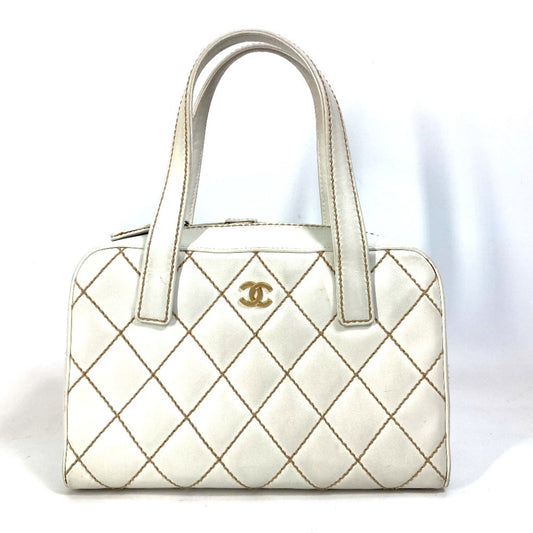 Chanel CC Mark bag Mini Duffle Bag Shoulder Bag Hand Bag White