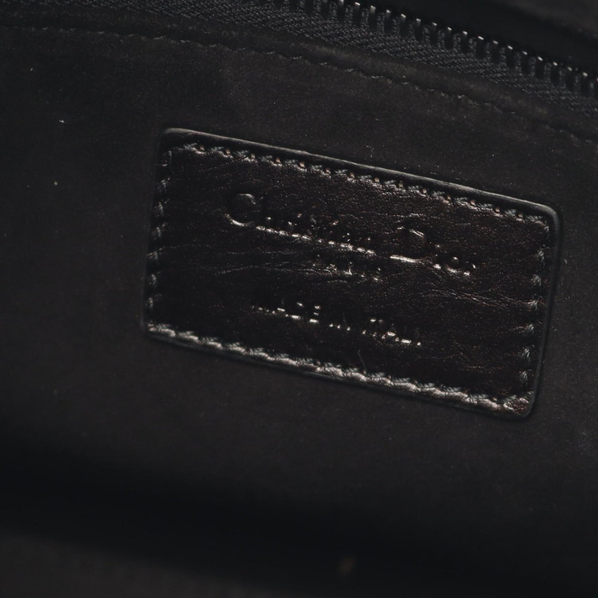 Christian Dior Black Leather Handbag ()