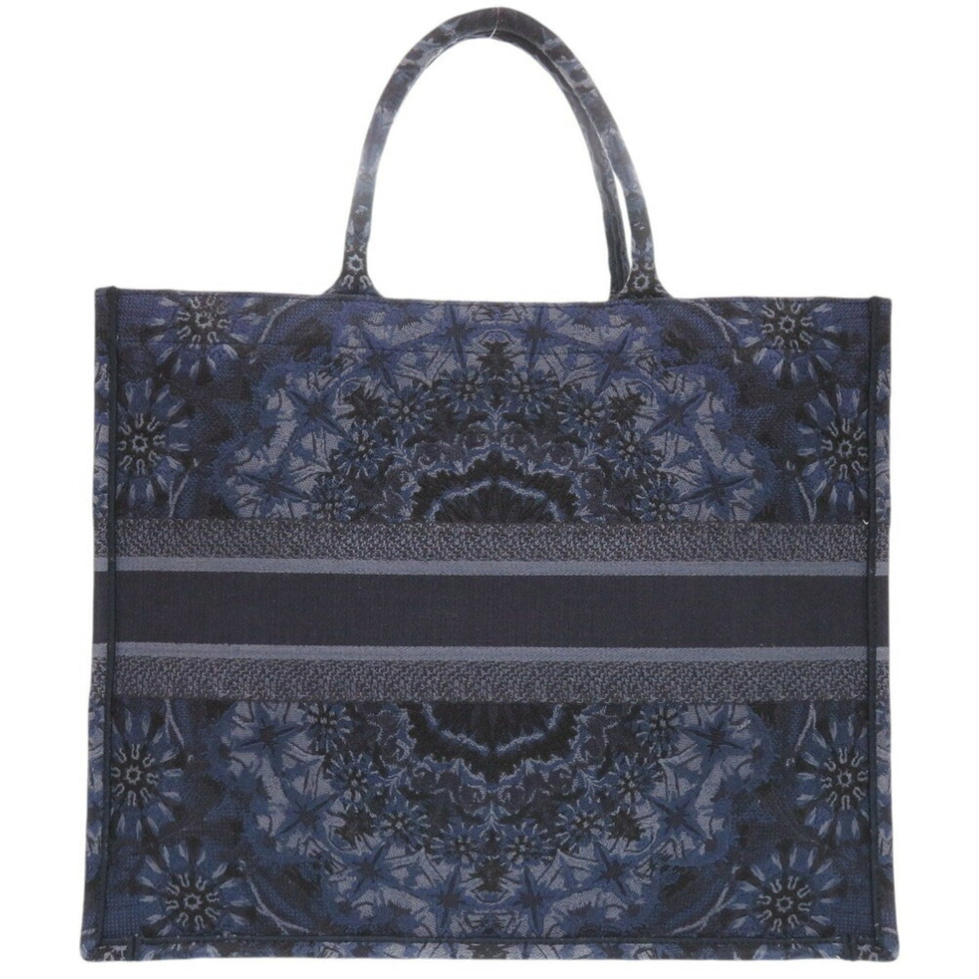 Christian Dior Navy Canvas Tote Bag ()