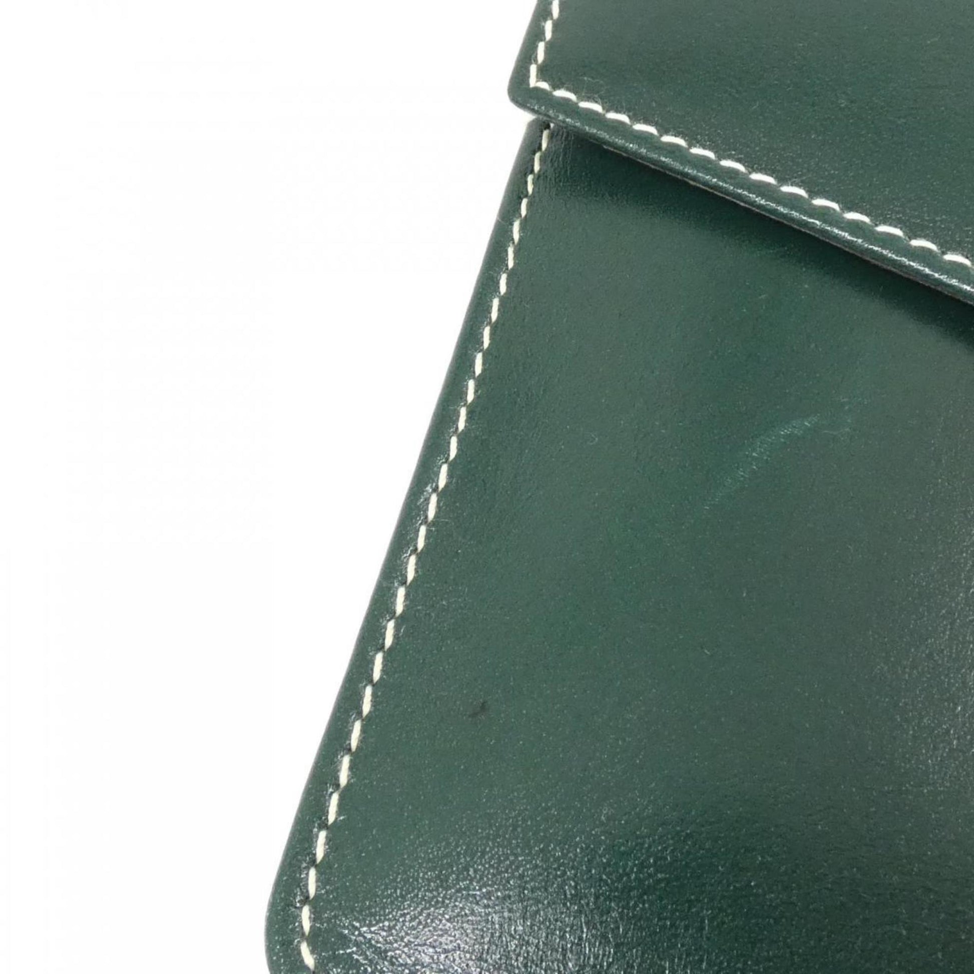 Christian Dior Green Leather Handbag ()