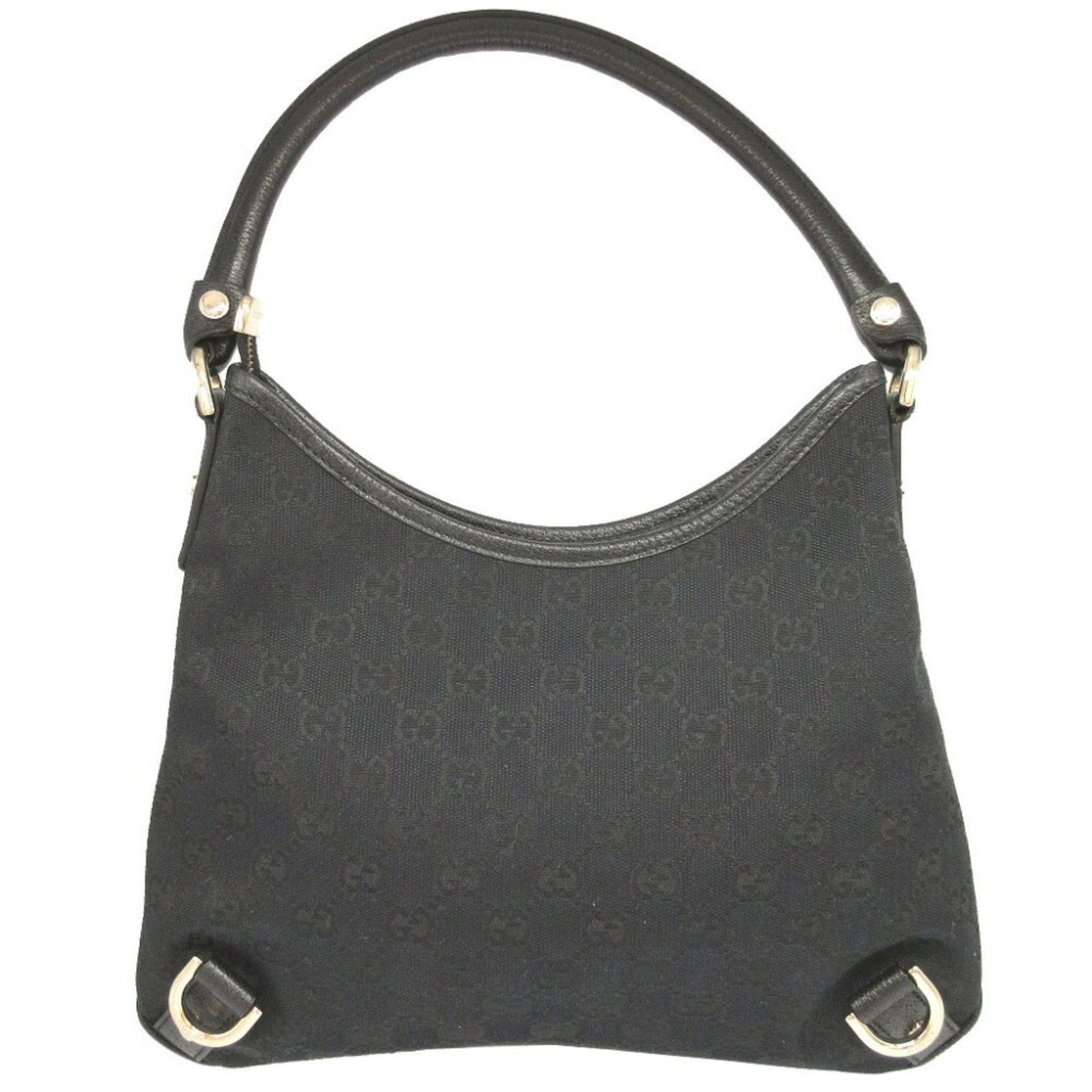 Gucci Leather Canvas Shoulder Bag