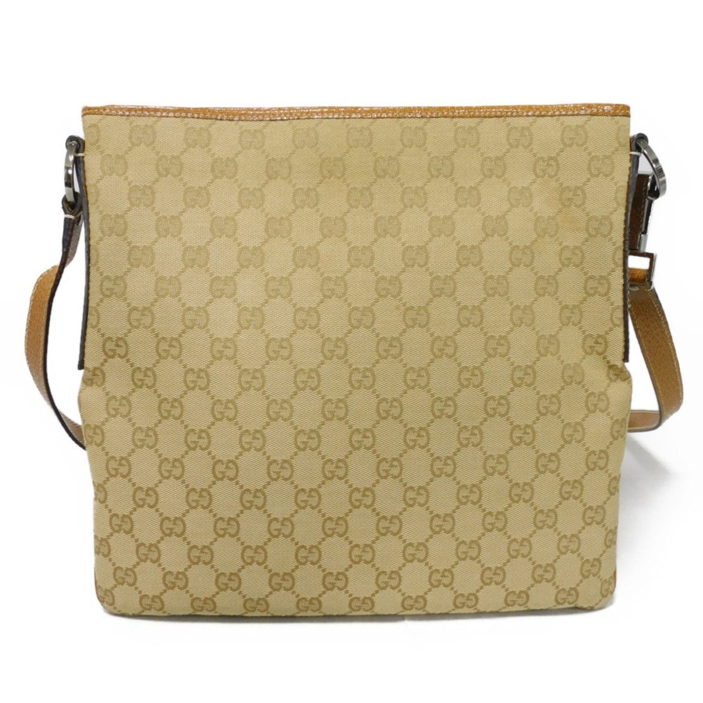 Gucci Leather Canvas Shoulder Bag